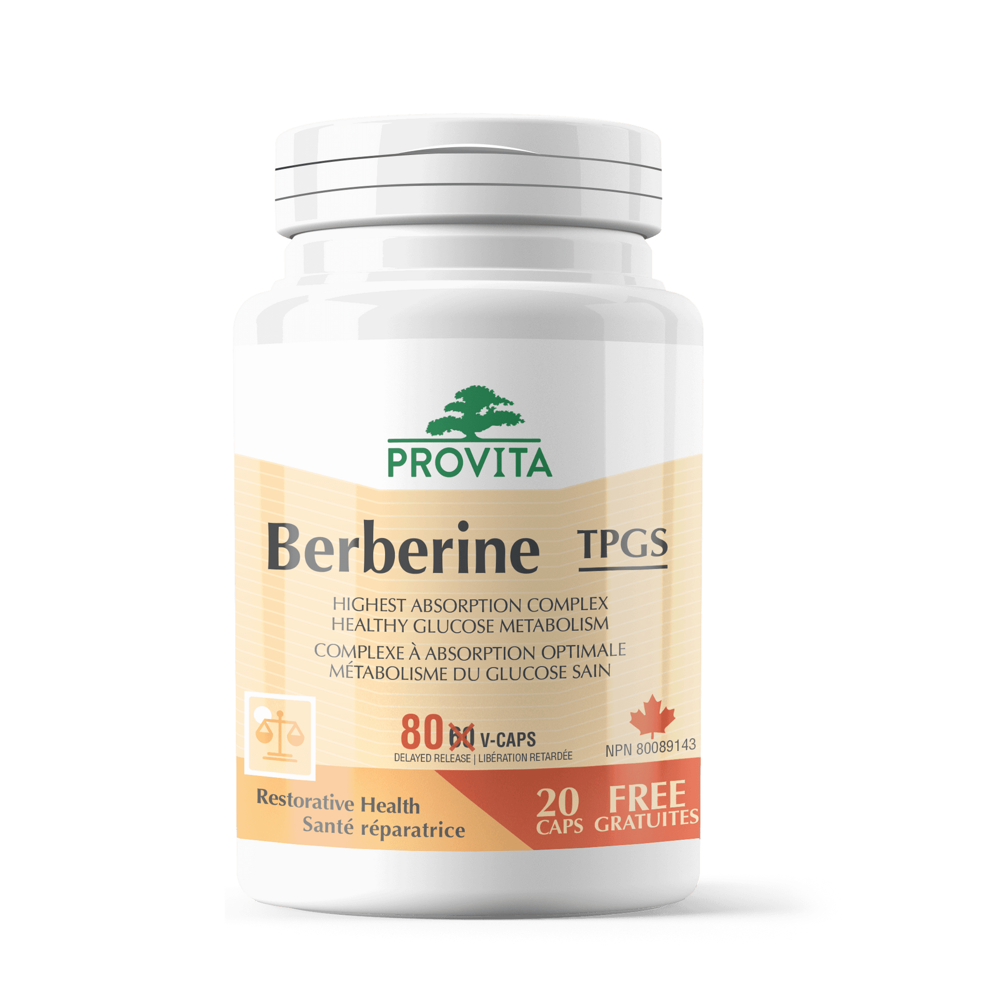 Provita Berberine TPGS 80 capsules