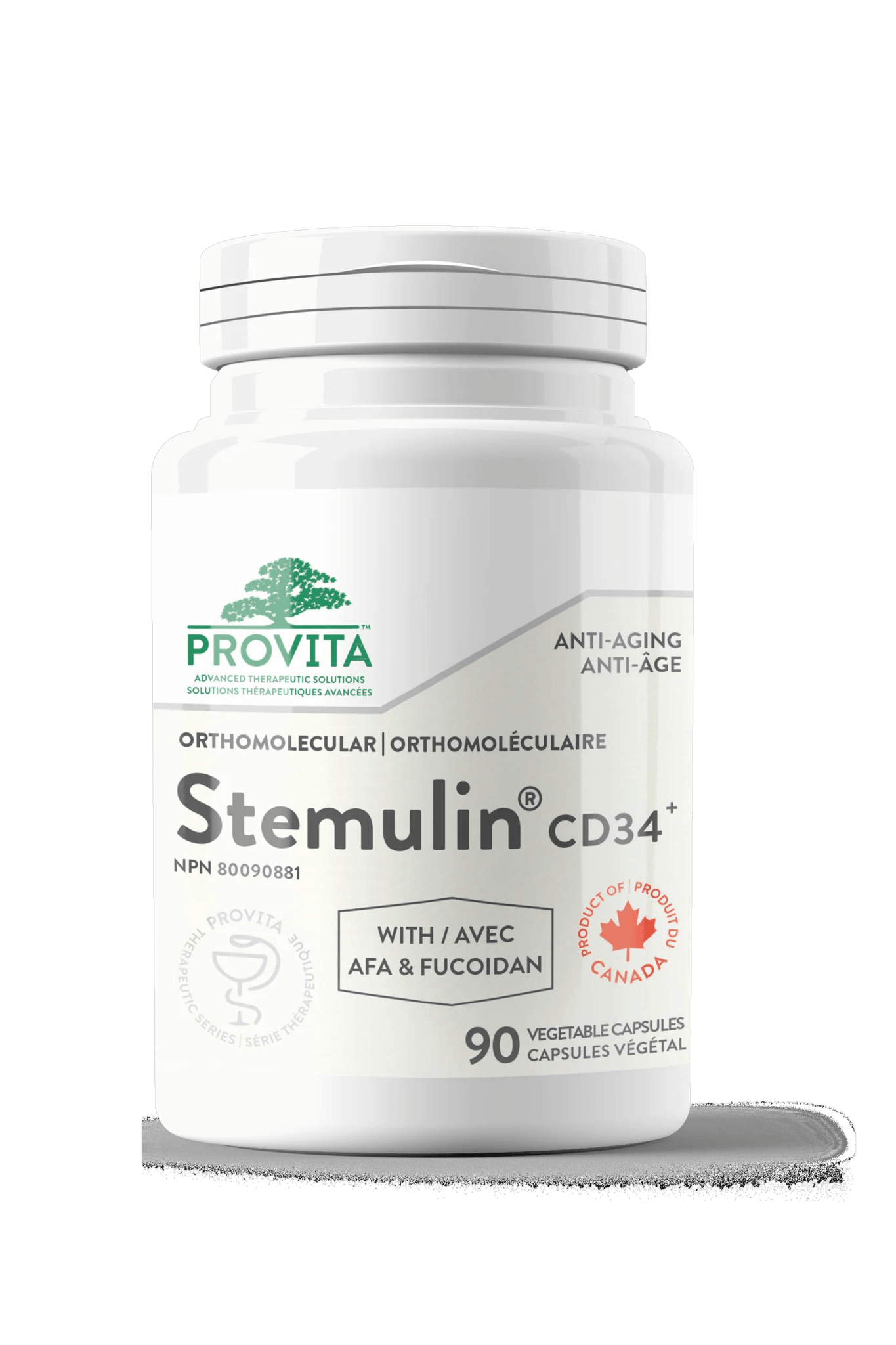 Provita Stemulin 90 Vegan Capsules - Supports the Immune System, Antioxidant Properties, Corrects Free Radical Cell Damage, Cell Protection Against Oxidative Damage