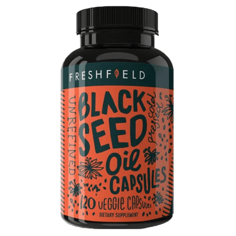 Freshfield Black Seed Oil 120 Vegan Capsules - Supports Immune And Digestive Health, Cold-Pressed For Maximum Potency, Have Anti-Inflammatory And Antioxidant Properties To Support Overall Wellness