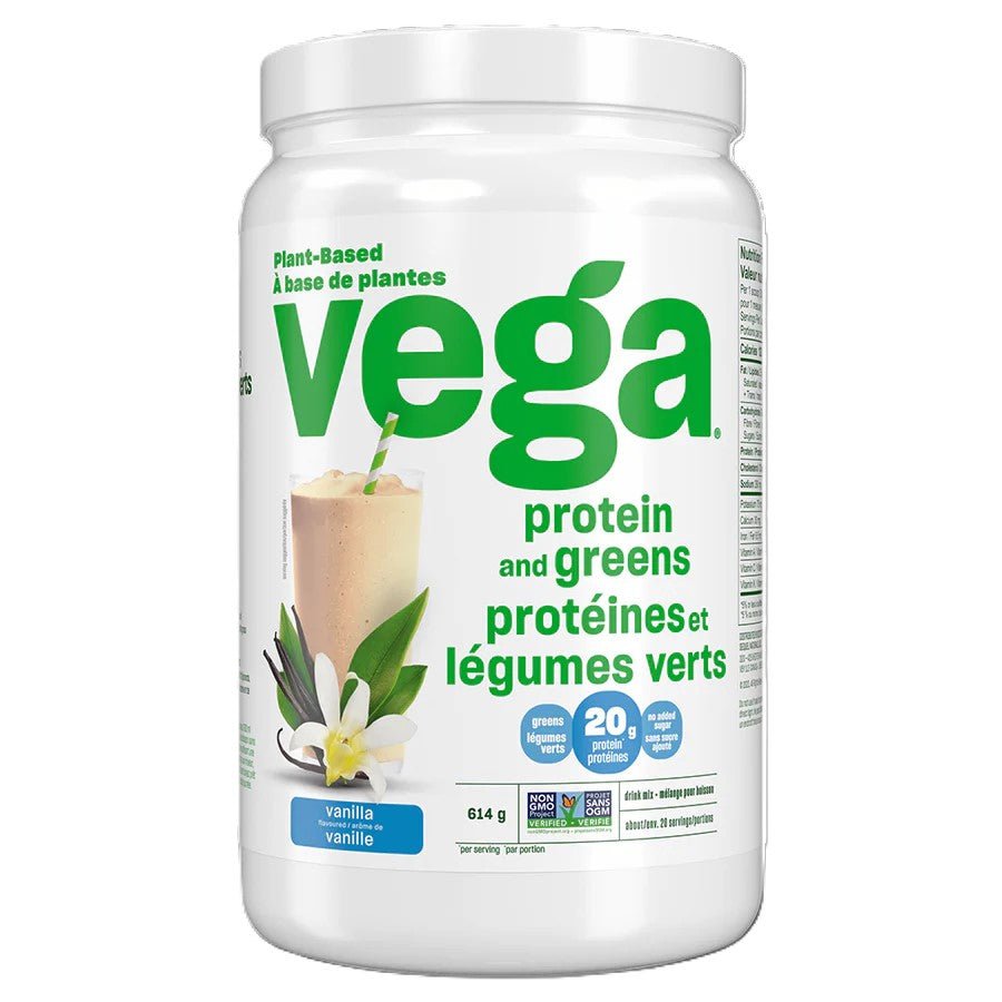 Vega Protein & Greens Organic Vanilla 1020g - Plant-based Protein-Rich Powder, Rich in Real Green Vegetable Ingredients, On-the-Go Delicious Protein Powder