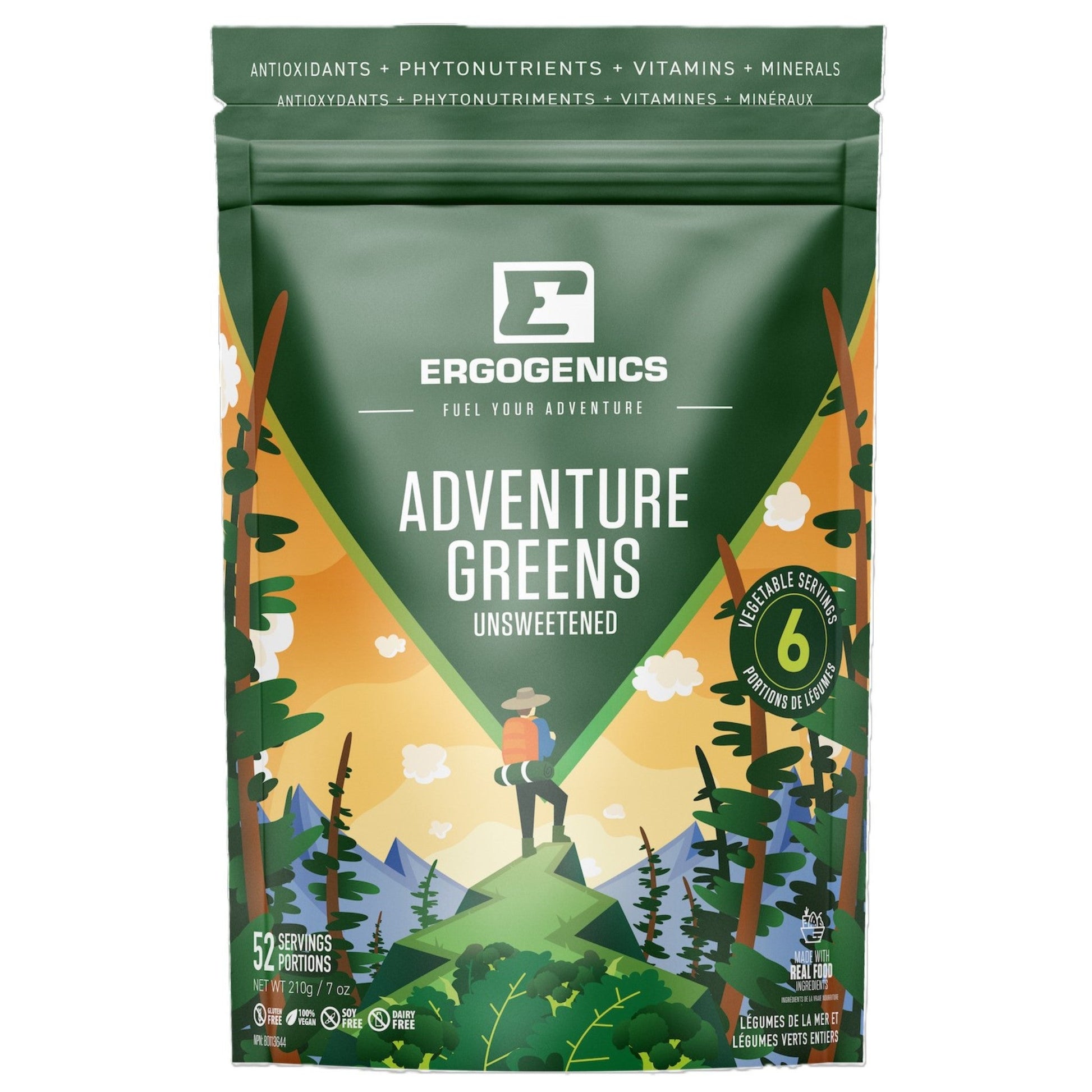 Ergogenics Nutrition Adventure Greens 210g
