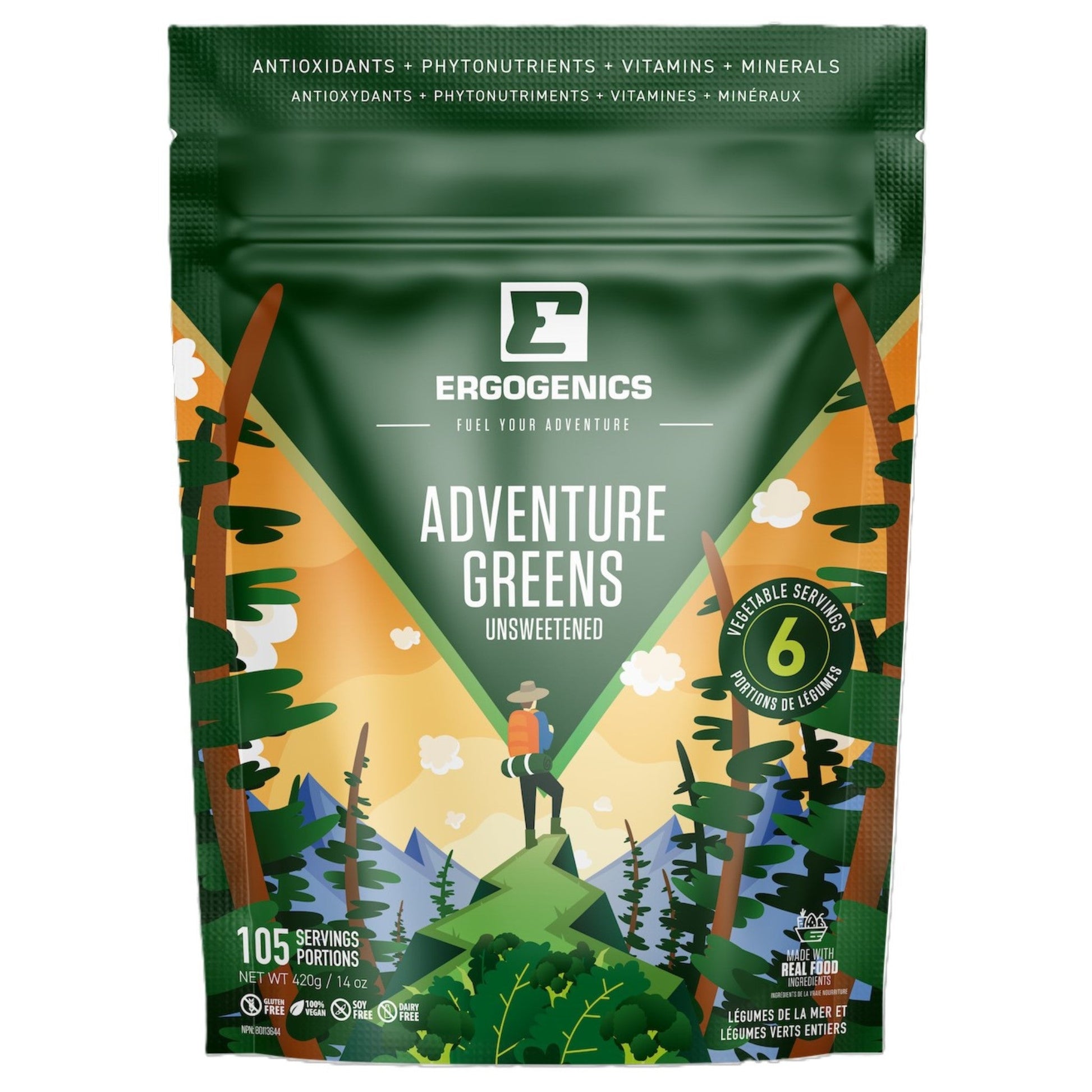 Ergogenics Nutrition Adventure Greens 420g
