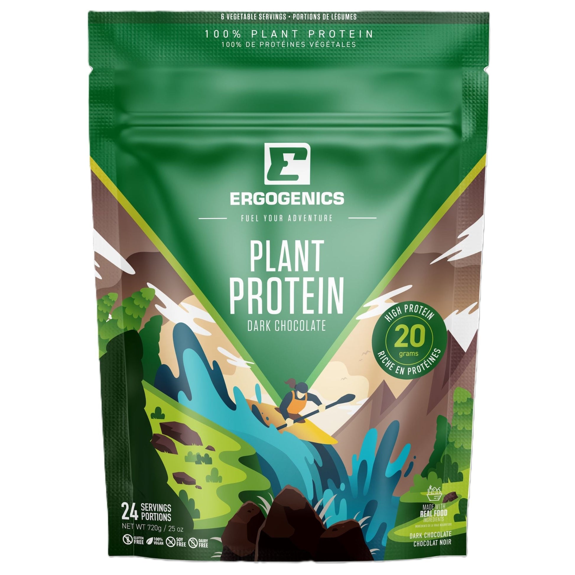 Ergogenics Nutrition Plant Protein Dark Chocolate 720g