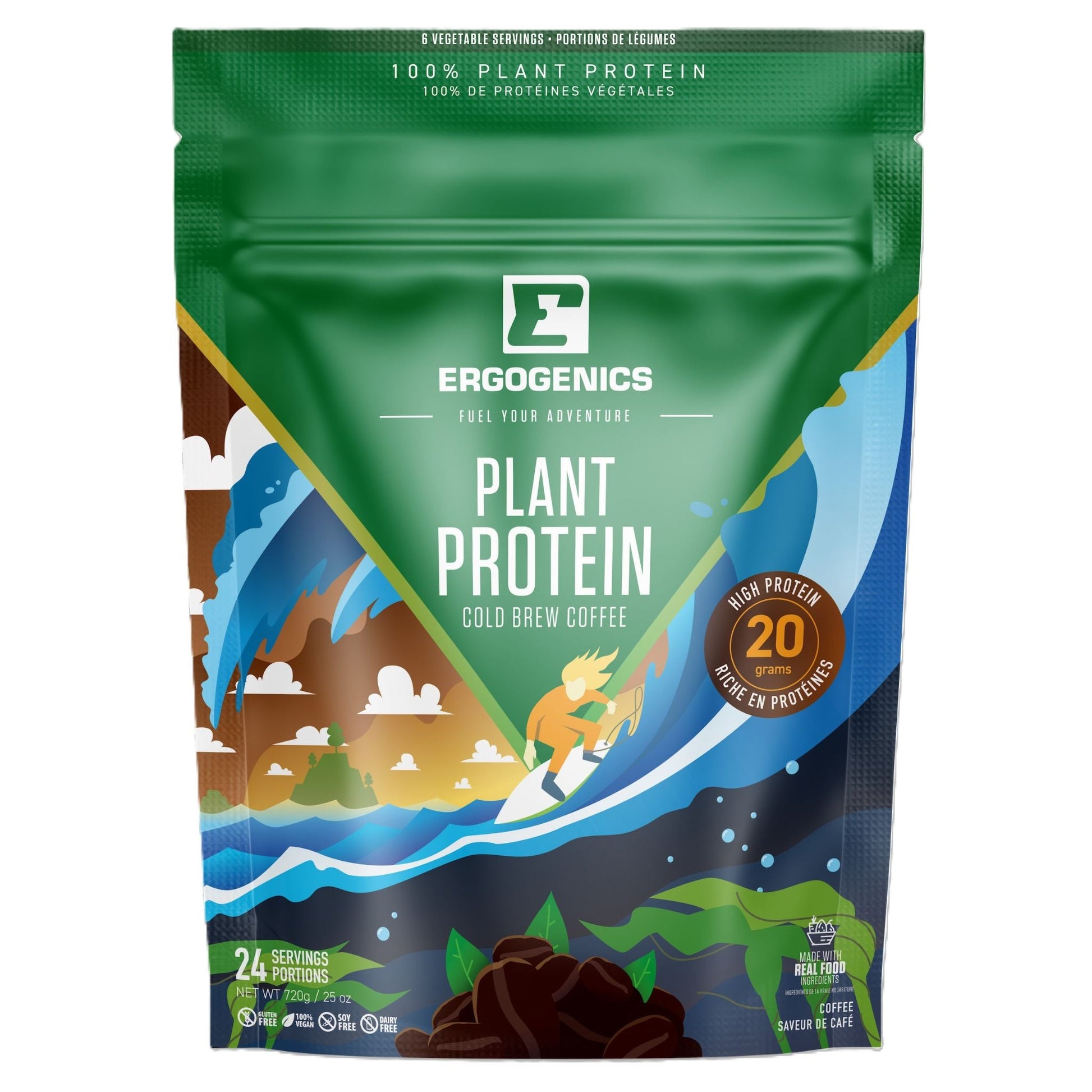 Ergogenics Nutrition Plnt Protein Cold Brew Coffee 720g