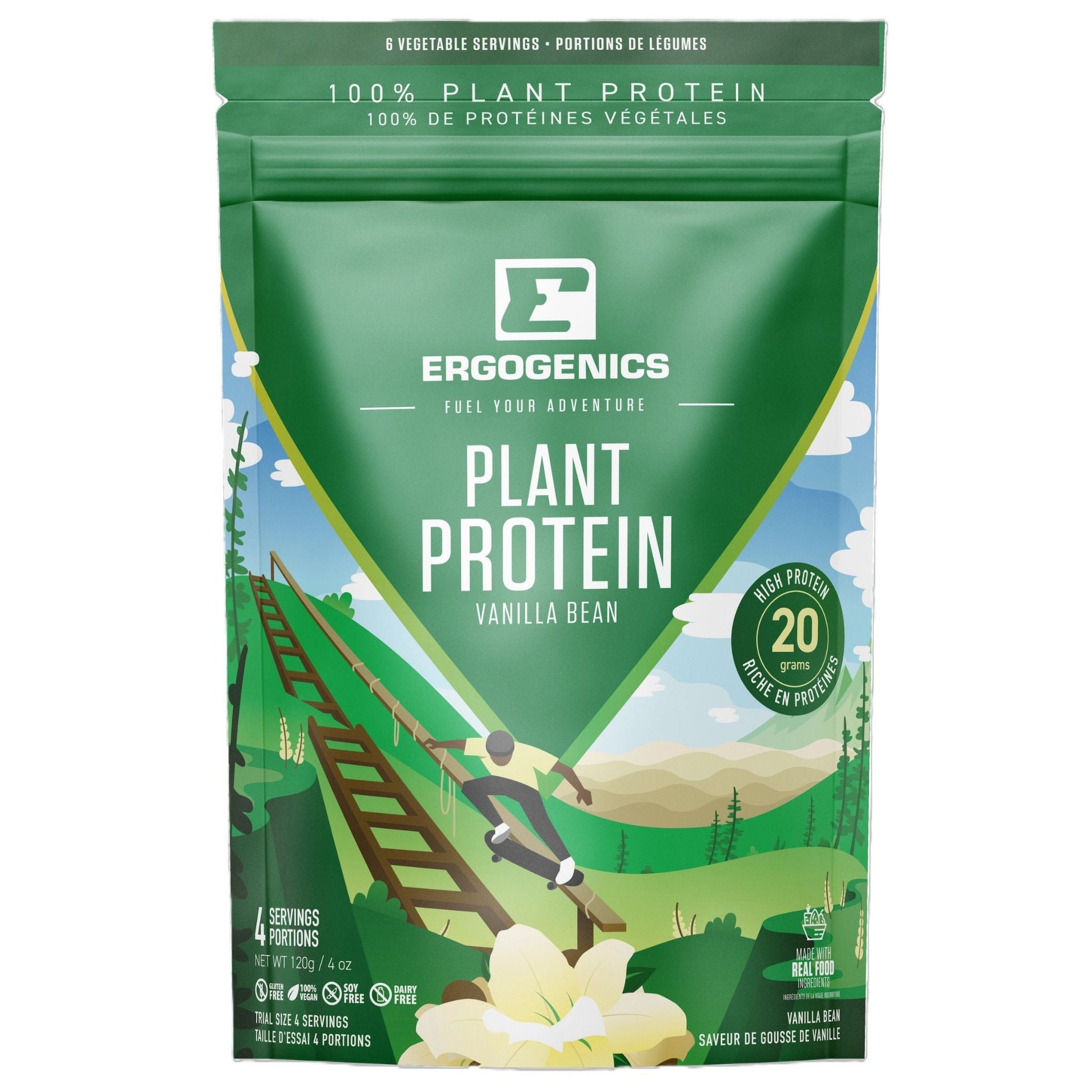 Ergogenics Nutrition Plant Protein Vanilla Bean 120g