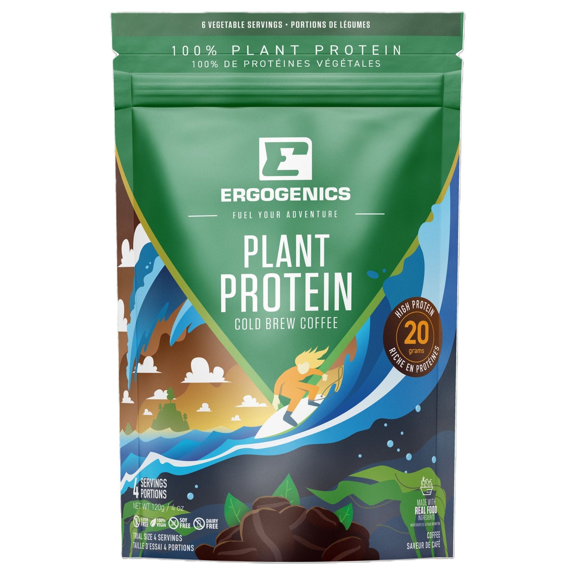 Ergogenics Nutrition Plnt Protein Cold Brew Coffee 120g