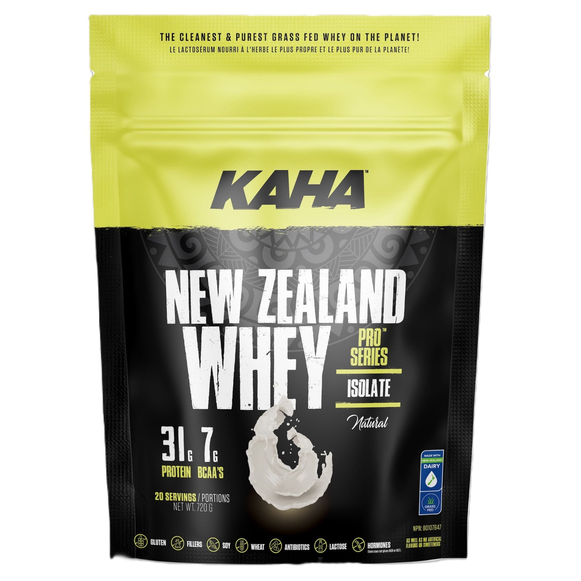 Kaha Nutrition New Zealand Whey Isolate Ntrl 720g