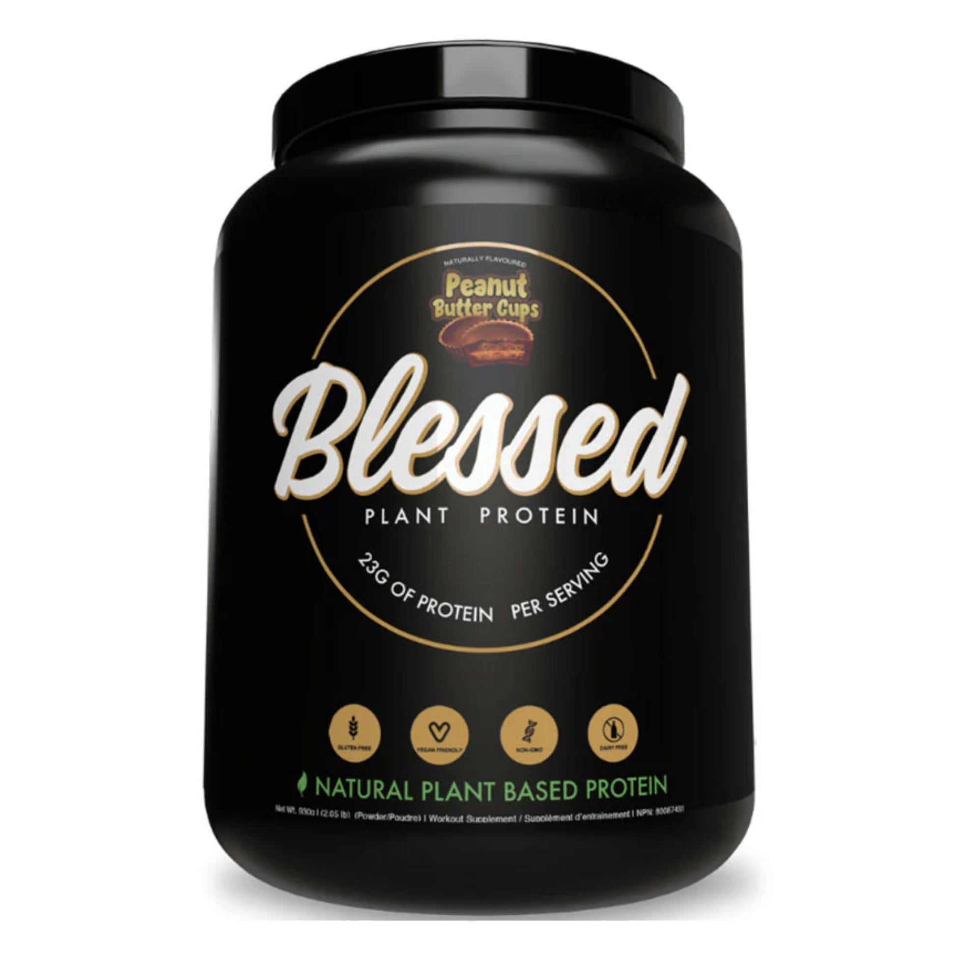 Blessed Protein Powder Peanut Butter Flavor 930g - Rich in Protein, Promotes Lean Muscle Development and Weight Management, Increases Performance, and Enhances Endurance