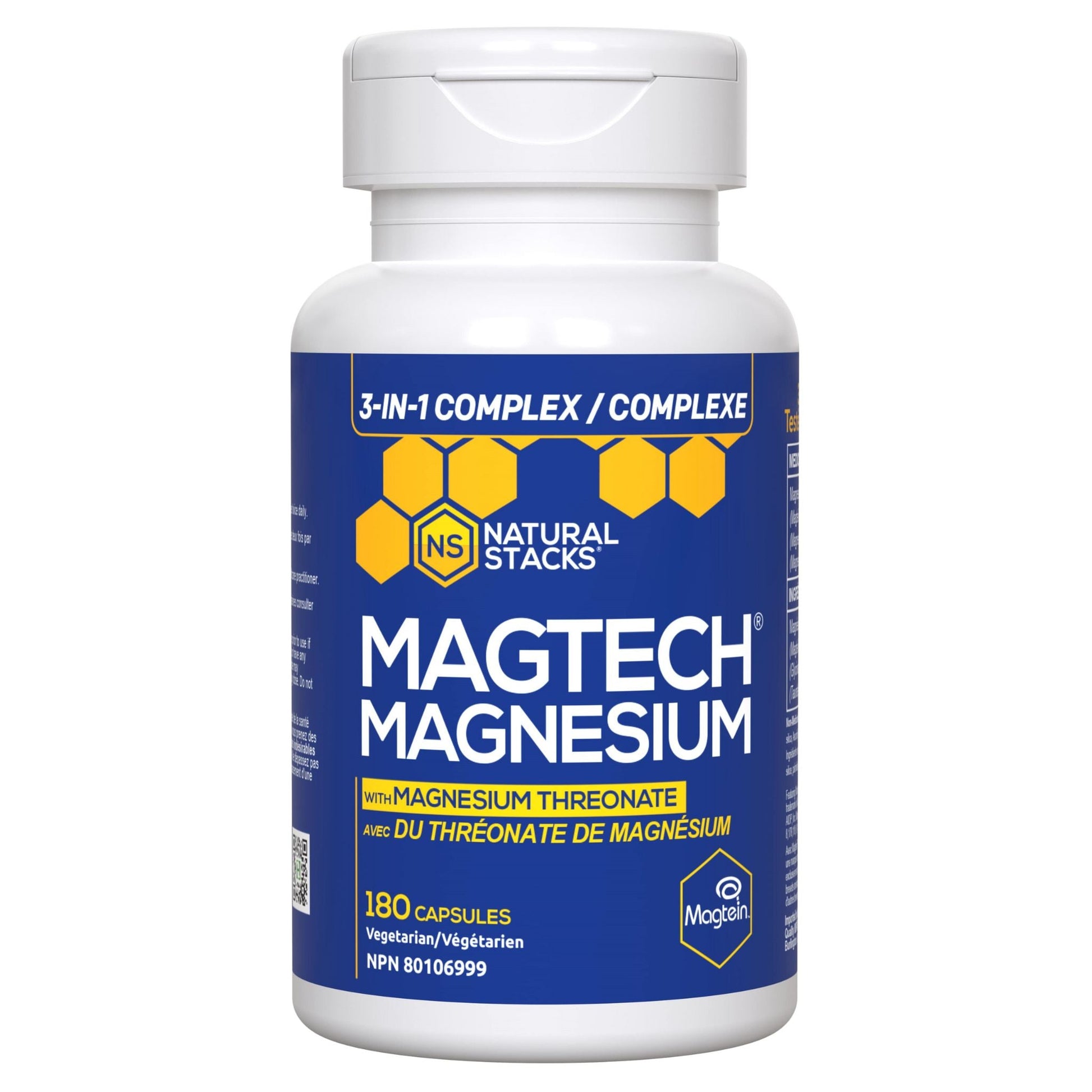 Natural Stacks Magtech Magnesium Complex 180 Vegetarian Capsules