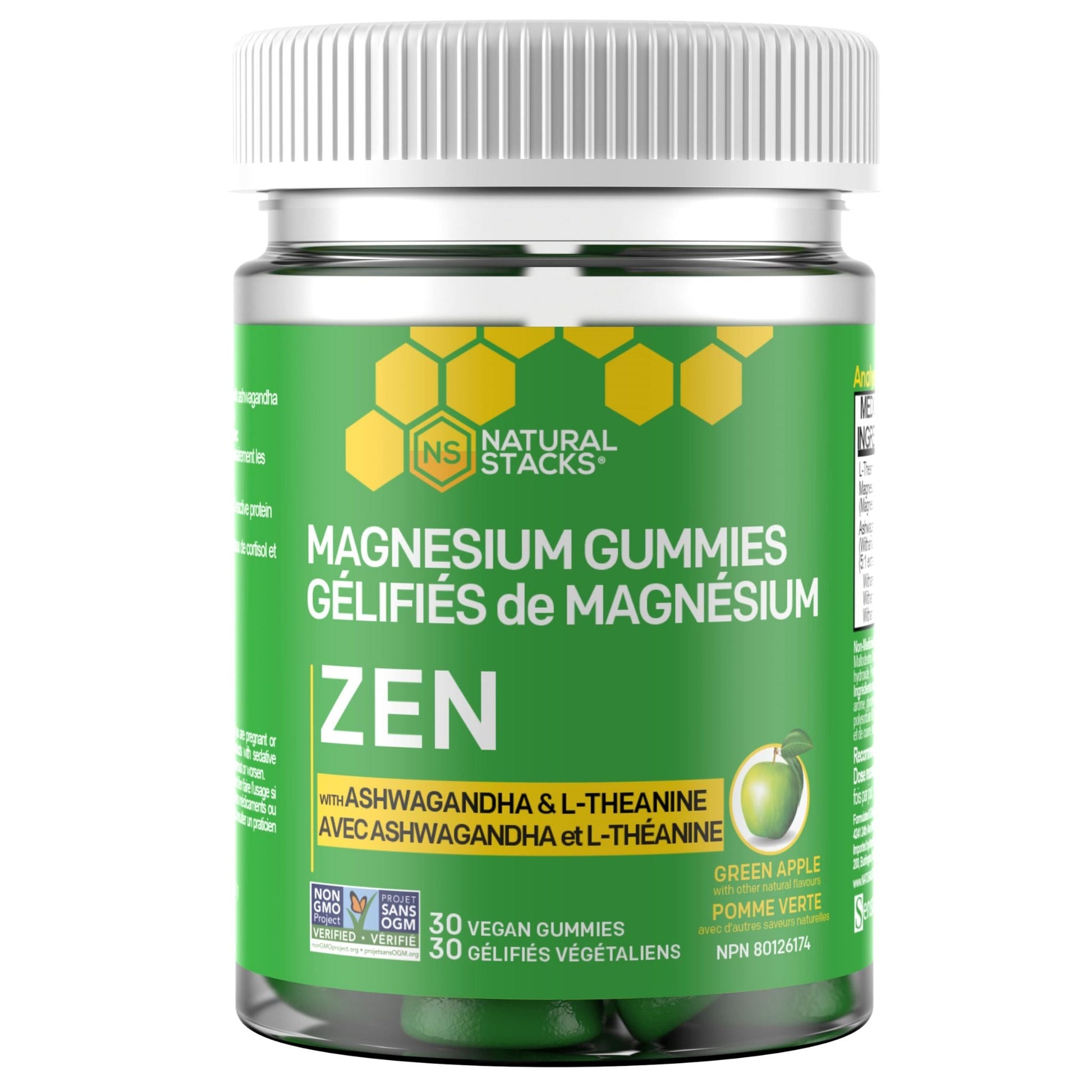 Natural Stacks Magnesium Gummies ZEN 30 Vegan Gummies