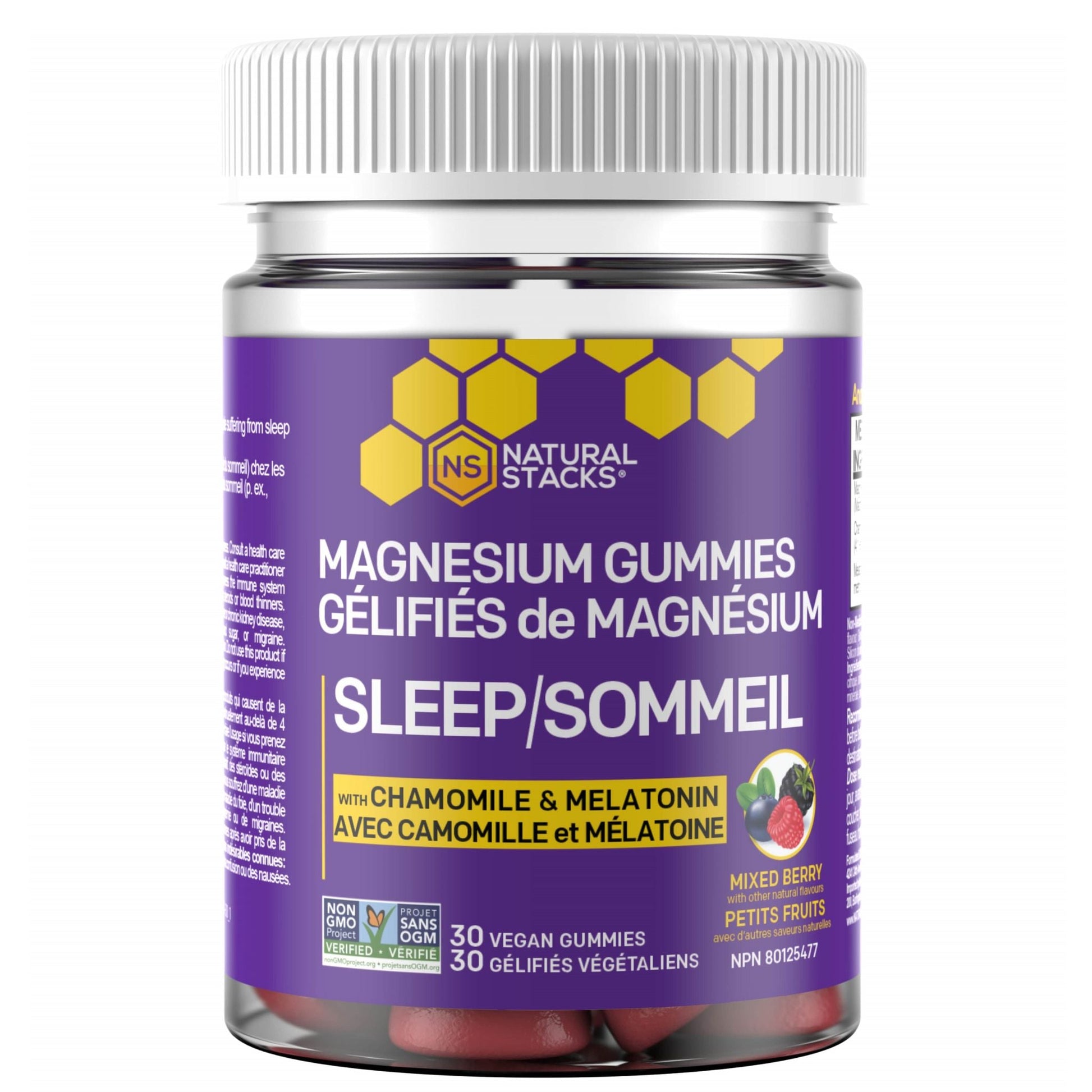 Natural Stacks Magnesium Gummies SLEEP 30 Vegan Cummies