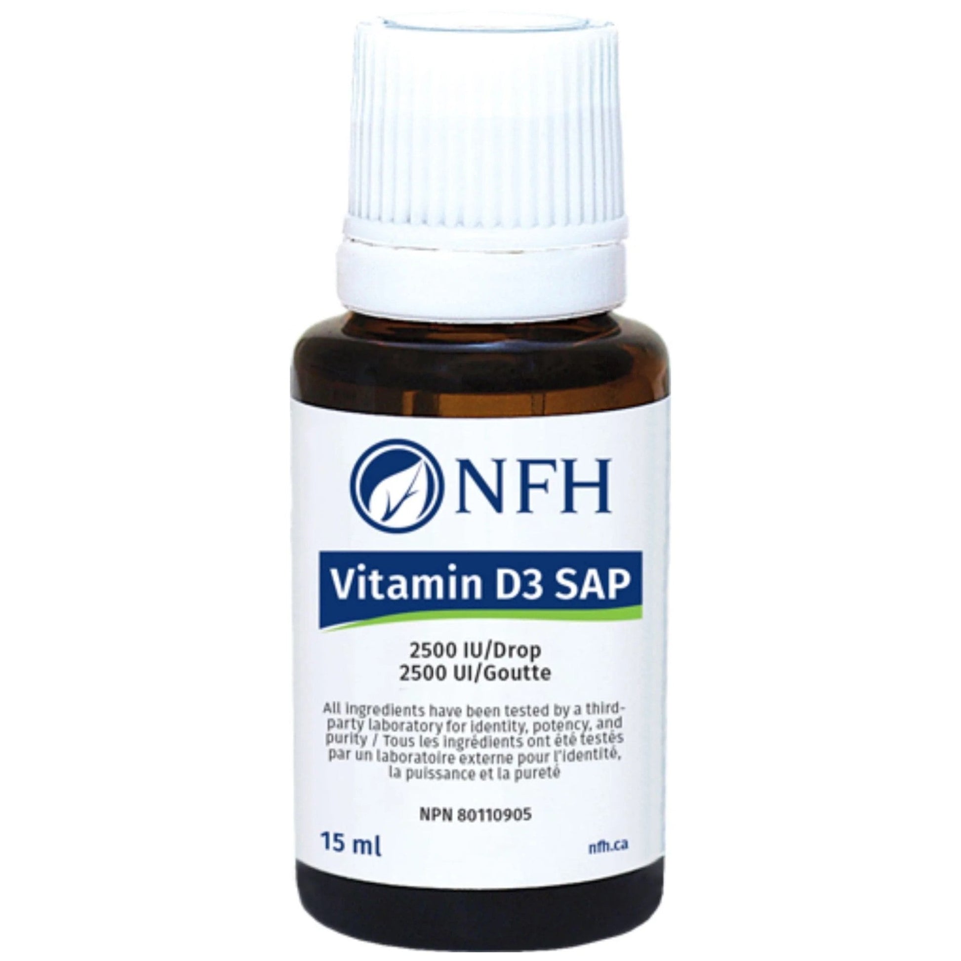 NFH Vitamin D3 SAP Liquid 2500IU 15ml