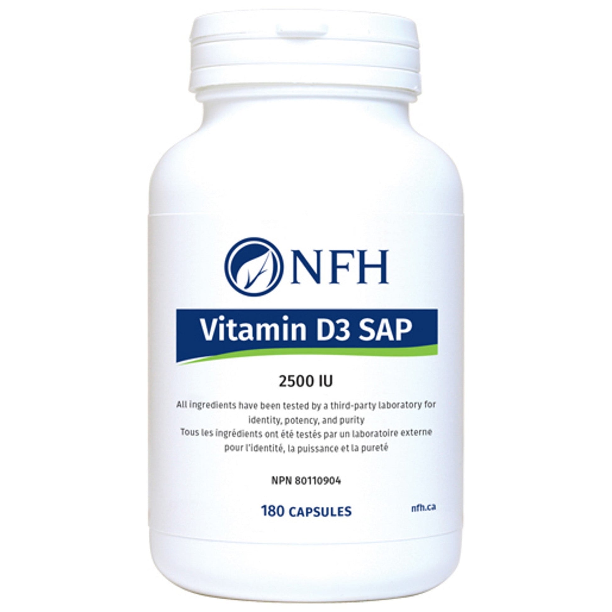 NFH Vitamin D3 SAP 2500IU 180 Capsules