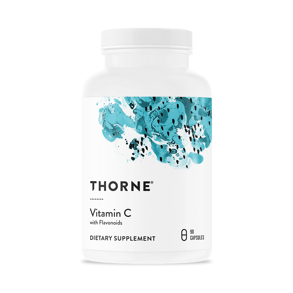 Thorne Vitamin C With Flavonoids 90 Capsules - Support Immune System, Promotes Healthy Skin With Post-surgical Wound Healing & Injury Repair