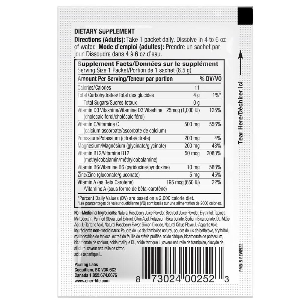 Ener-D Raspberry 24 Packets