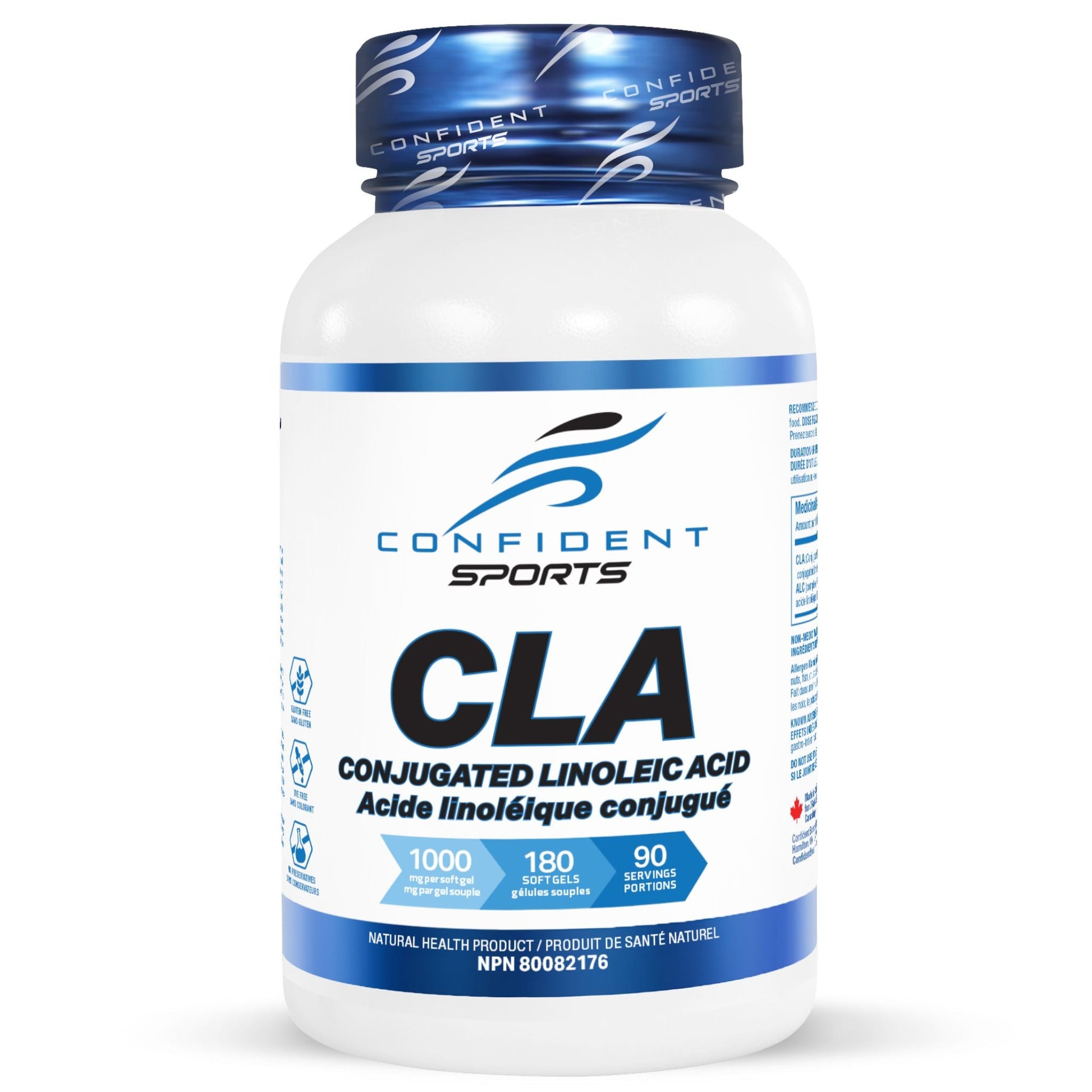 Confident Sports CLA 1000mg 180 Softgels