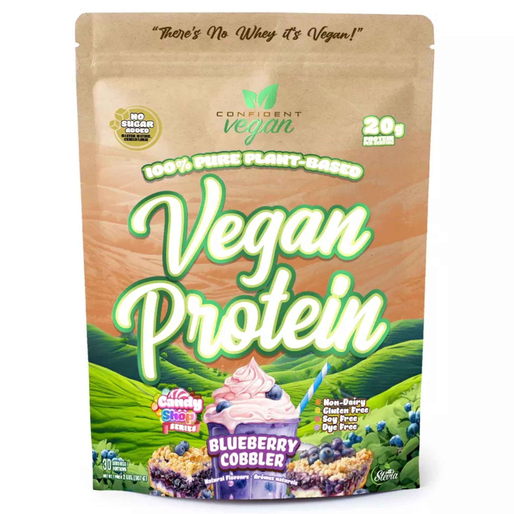 Confident Vegan Protein Blueberry Cobbler 907g