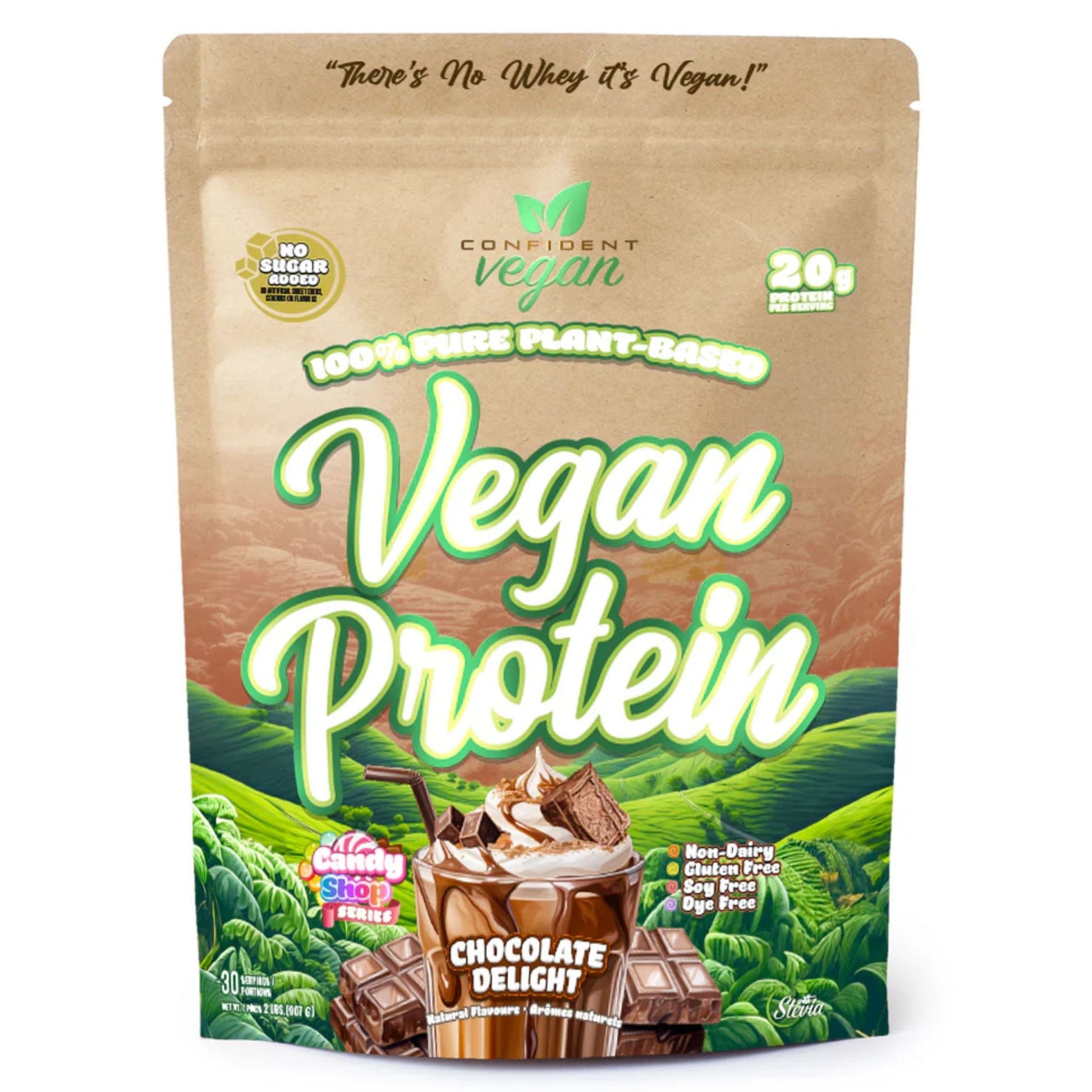 Confident Vegan Protein Chocolate Delight 907g