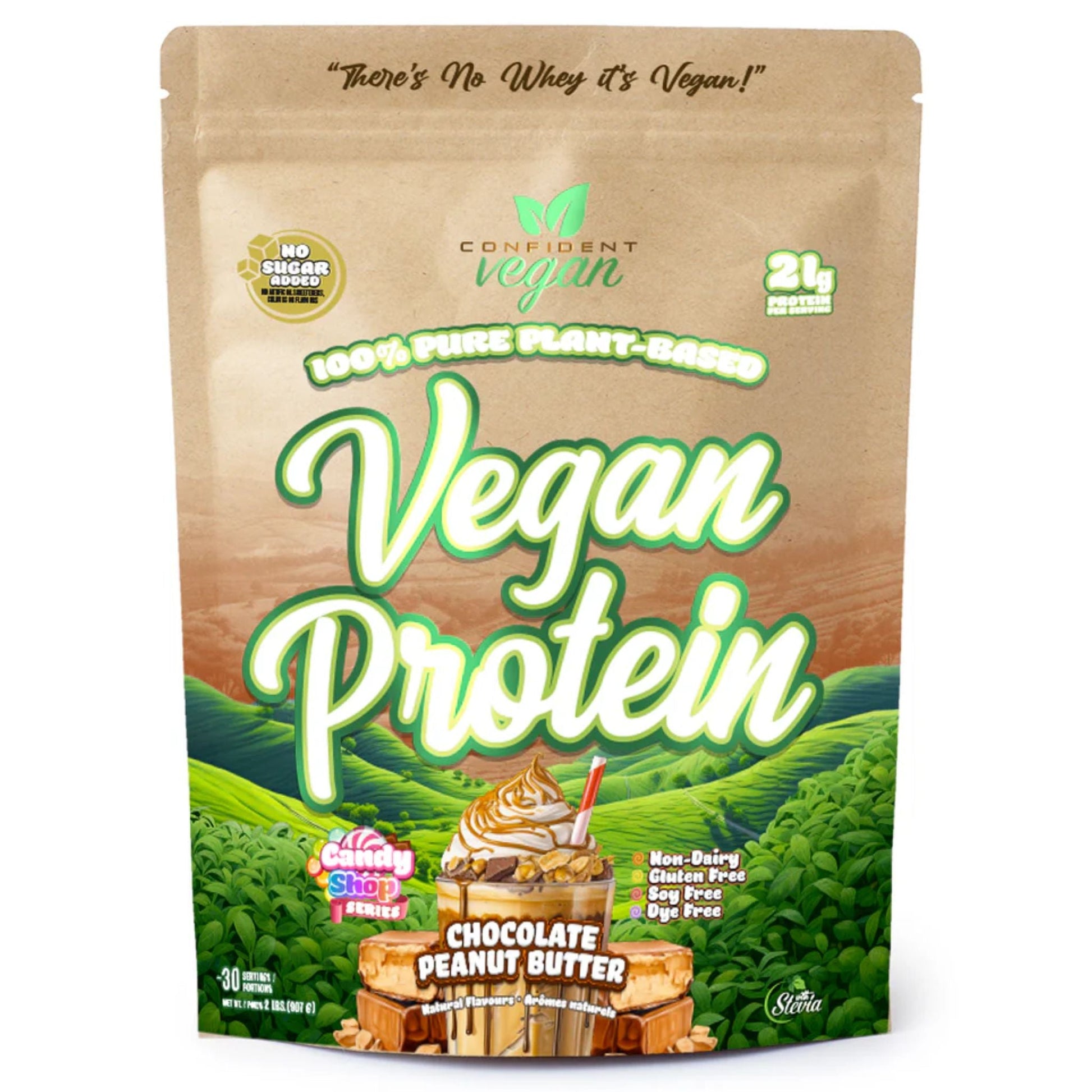 Confident Vegan Protein Cocolate Peanut Butter 907g