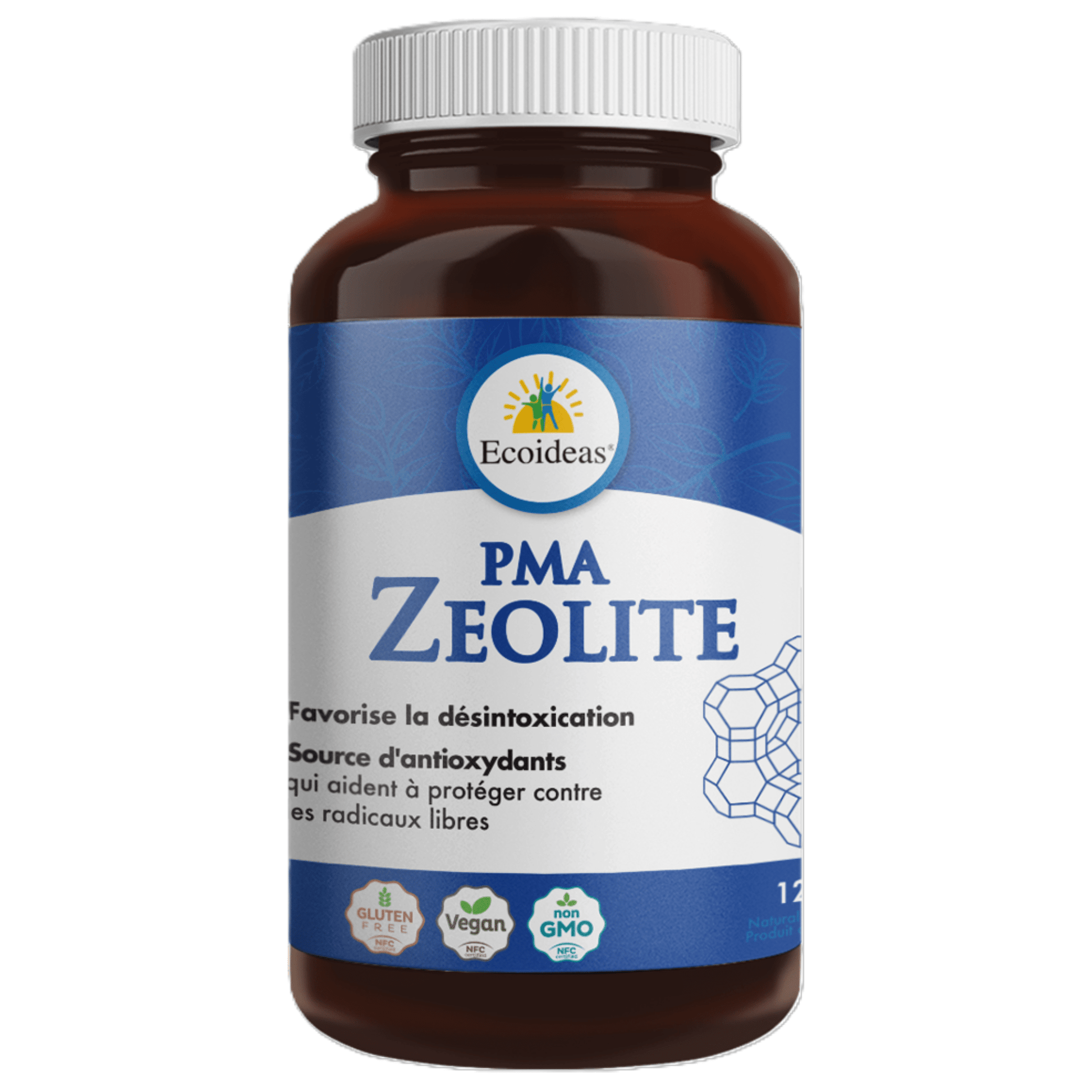 Ecoideas PMA Zeolite 120 Vegetable Capsules