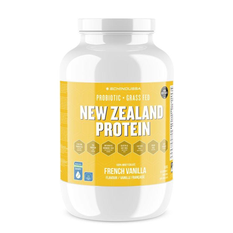 Schinoussa Probiotic Whey French Vanilla 910g - Boosts Immune System, Maintains Good Gut Health Which Improves Digestion, Assists In Muscle Building And Muscle Growth, Promotes Muscle Health, And Supports Recovery