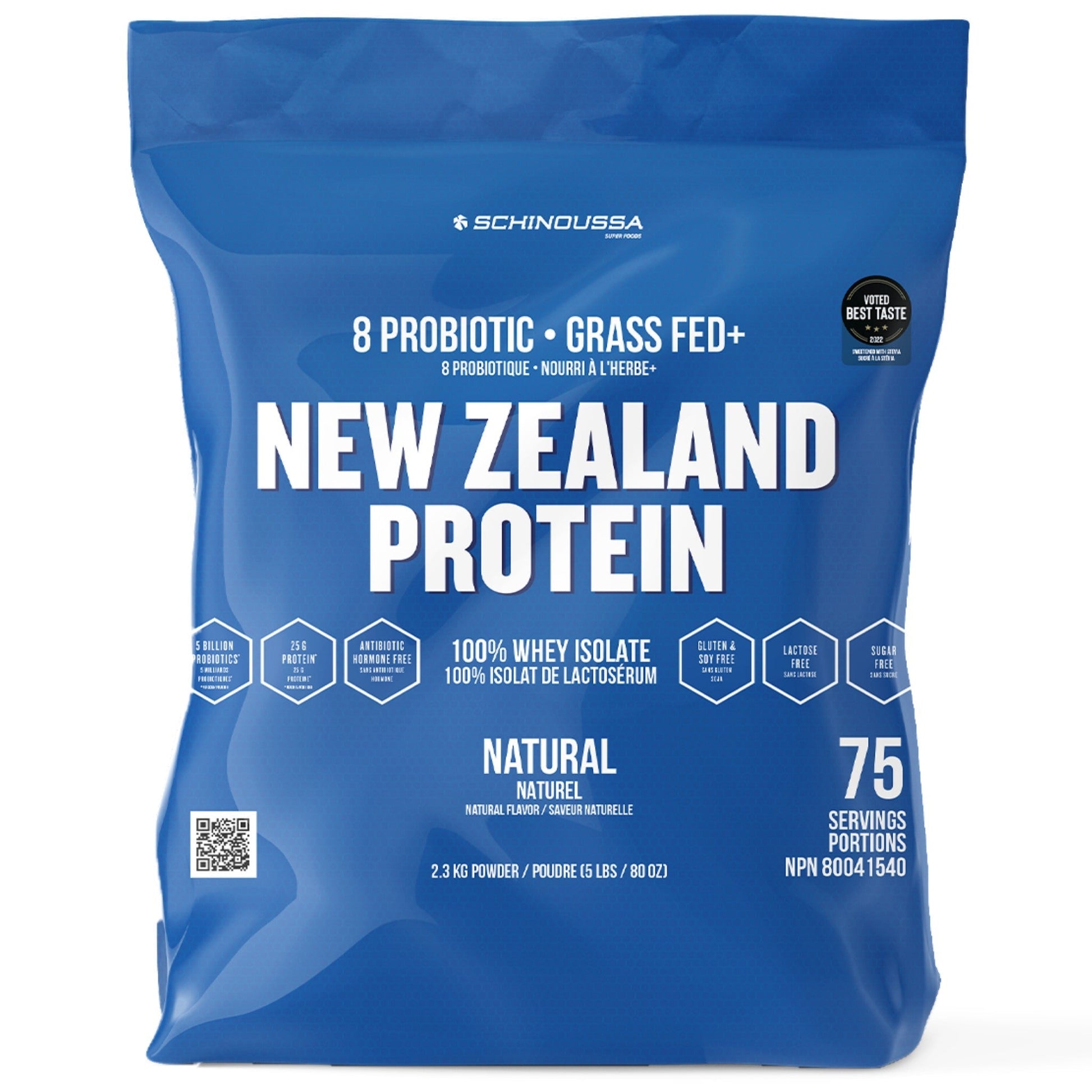 Schinoussa New Zealand Whey Isolate Natural 2.3kg