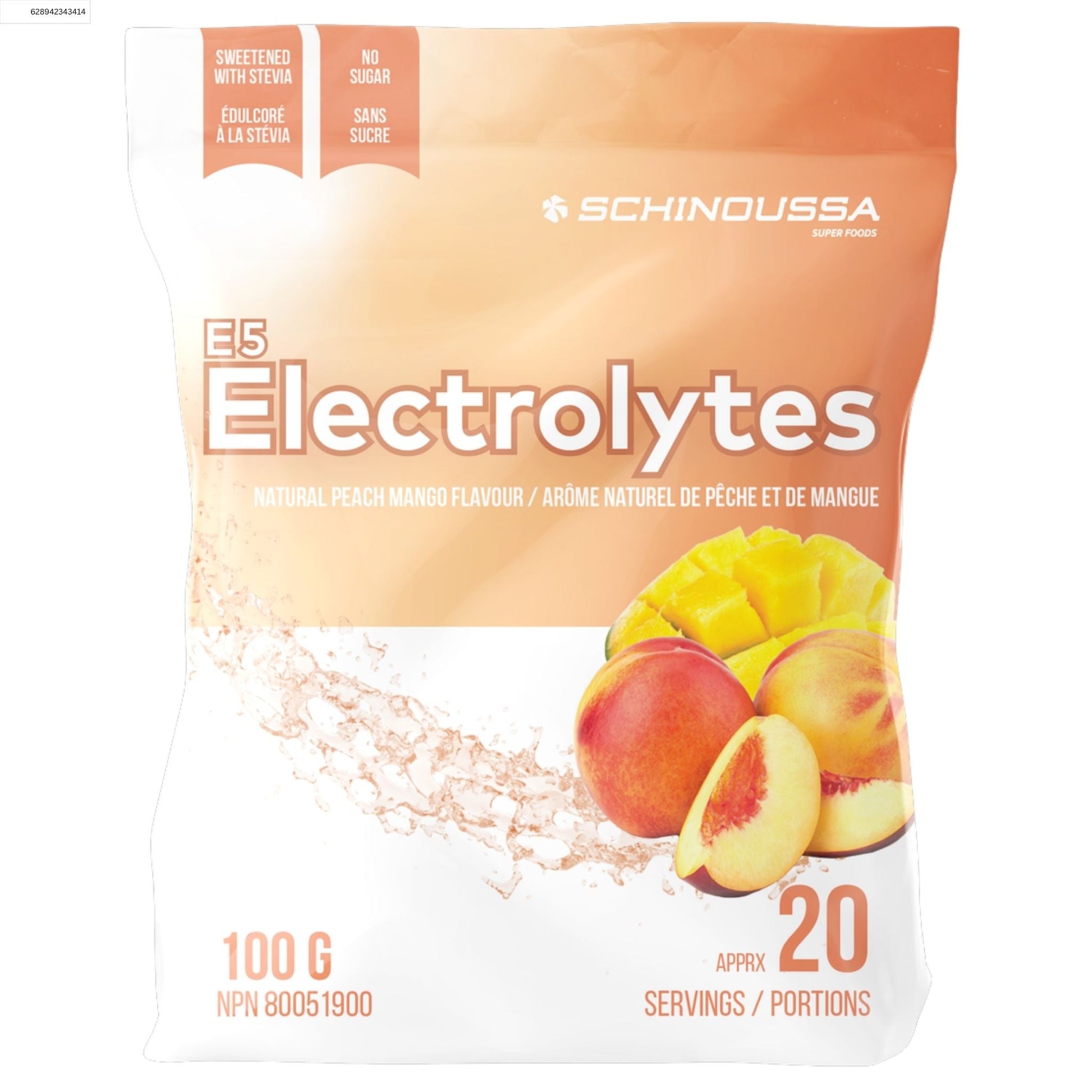 Schinoussa E5 Electrolytes Peach Mango 100g