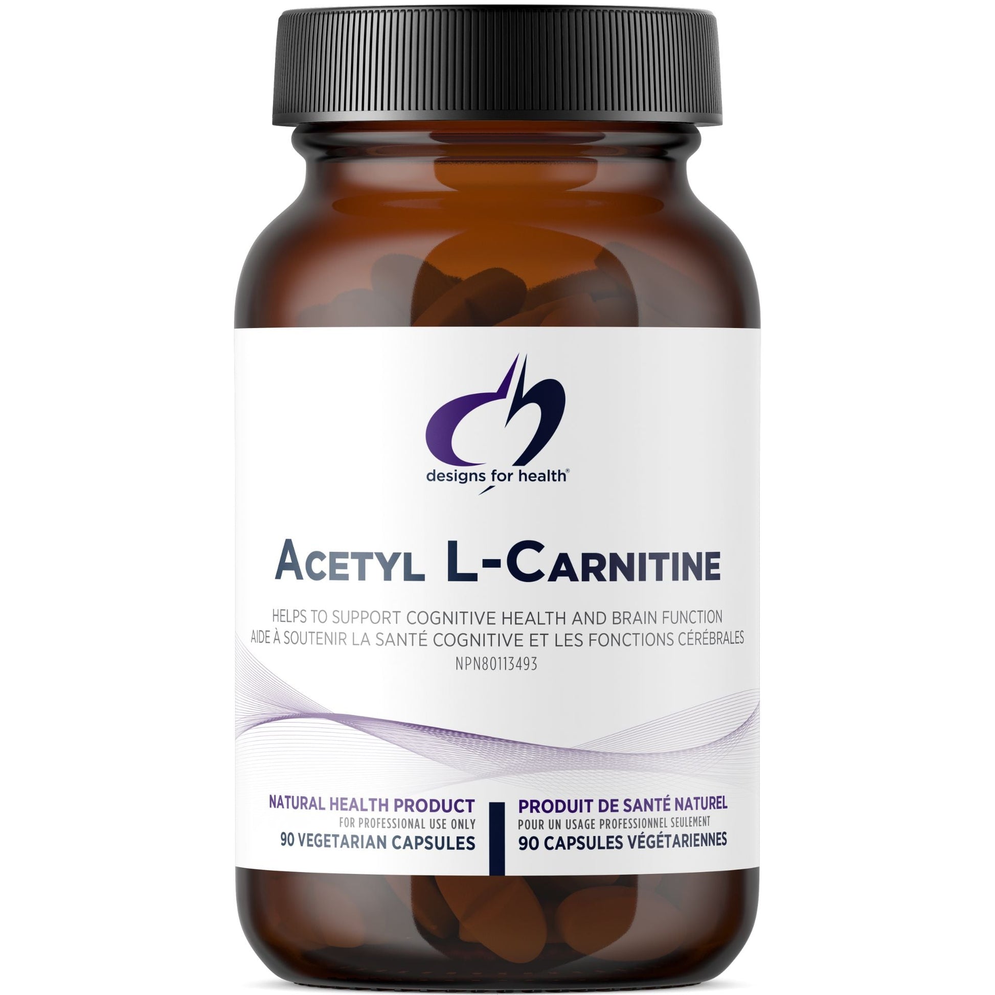Designs for Health Acetyl L-Carnitine 90 Capsules - Support Normal Energy Production And Acetylcholine Production, Promote Healthy Brain And Cognitive Function, Balanced Mood, And Nerve Health