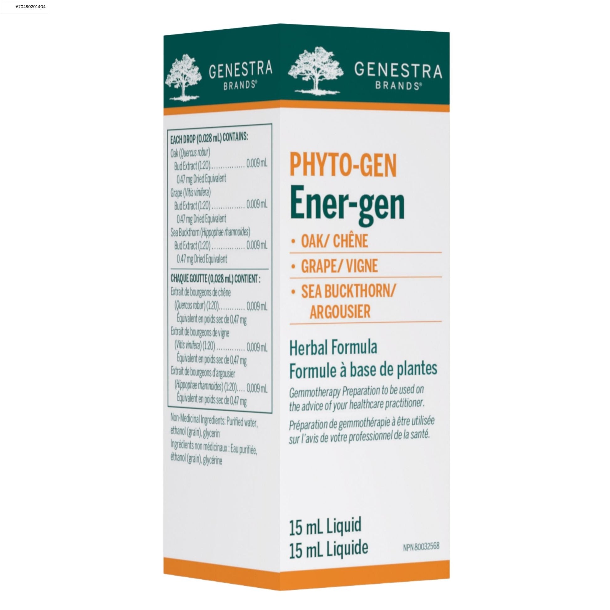 Genestra Phyto-gen Ener-gen 15ml