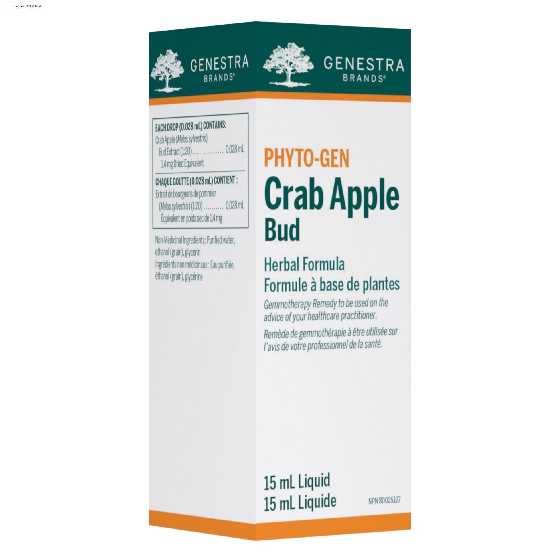 Genestra Phyto-gen Crab Apple Bud 15ml