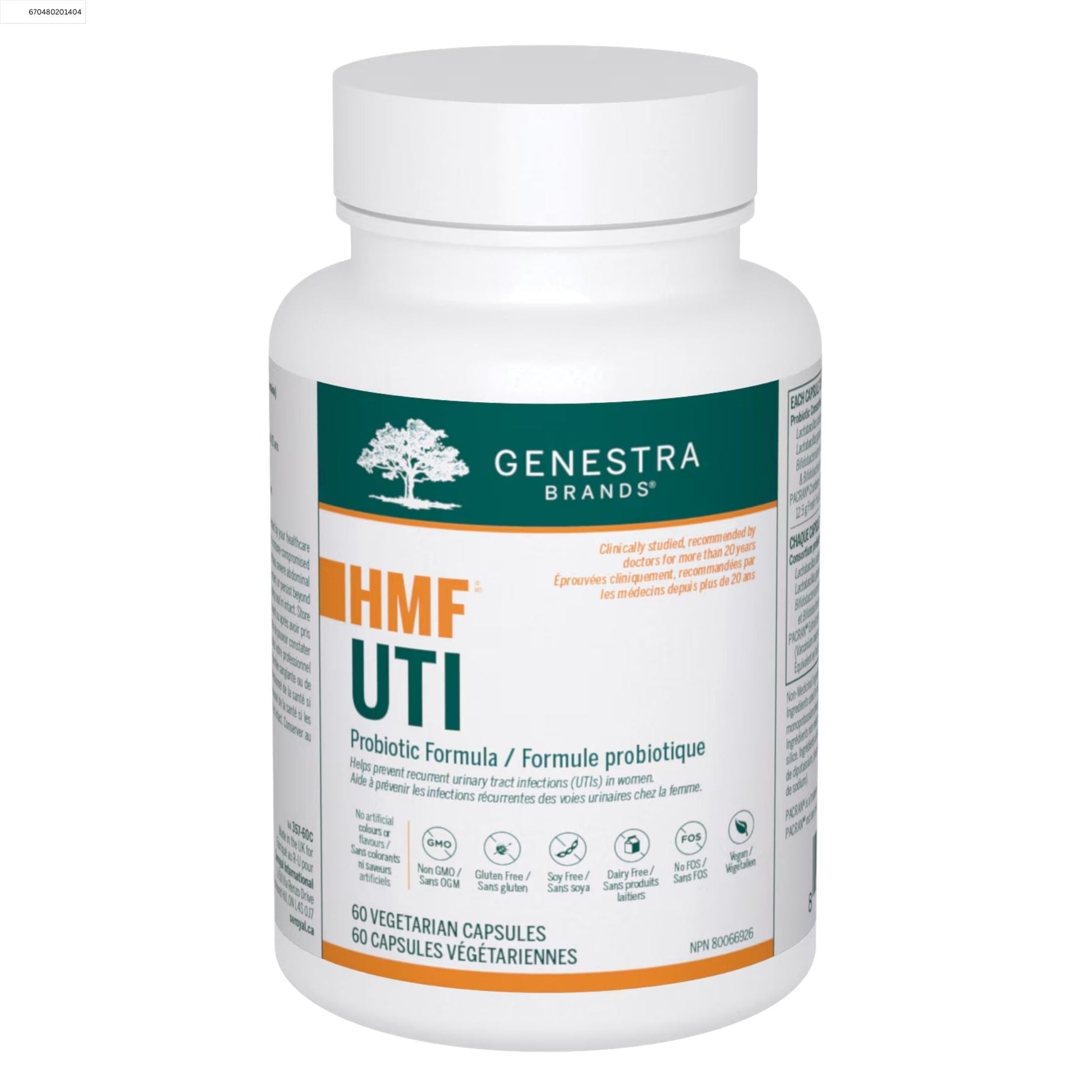 Genestra HMF UTI 60 Vegetarian Capsules