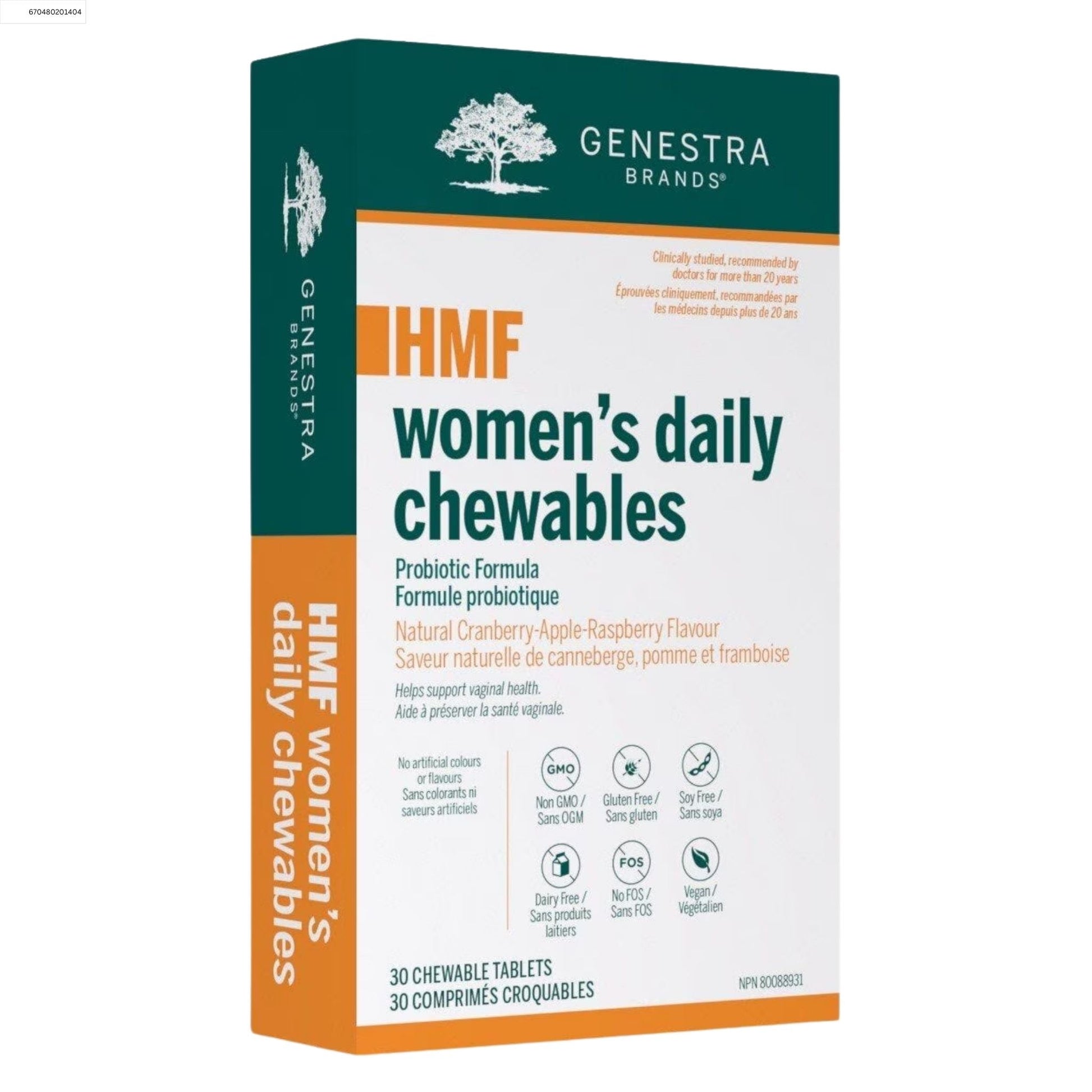 Genestra HMF Women Daily Cran/App/Rasp Chews 30 Count