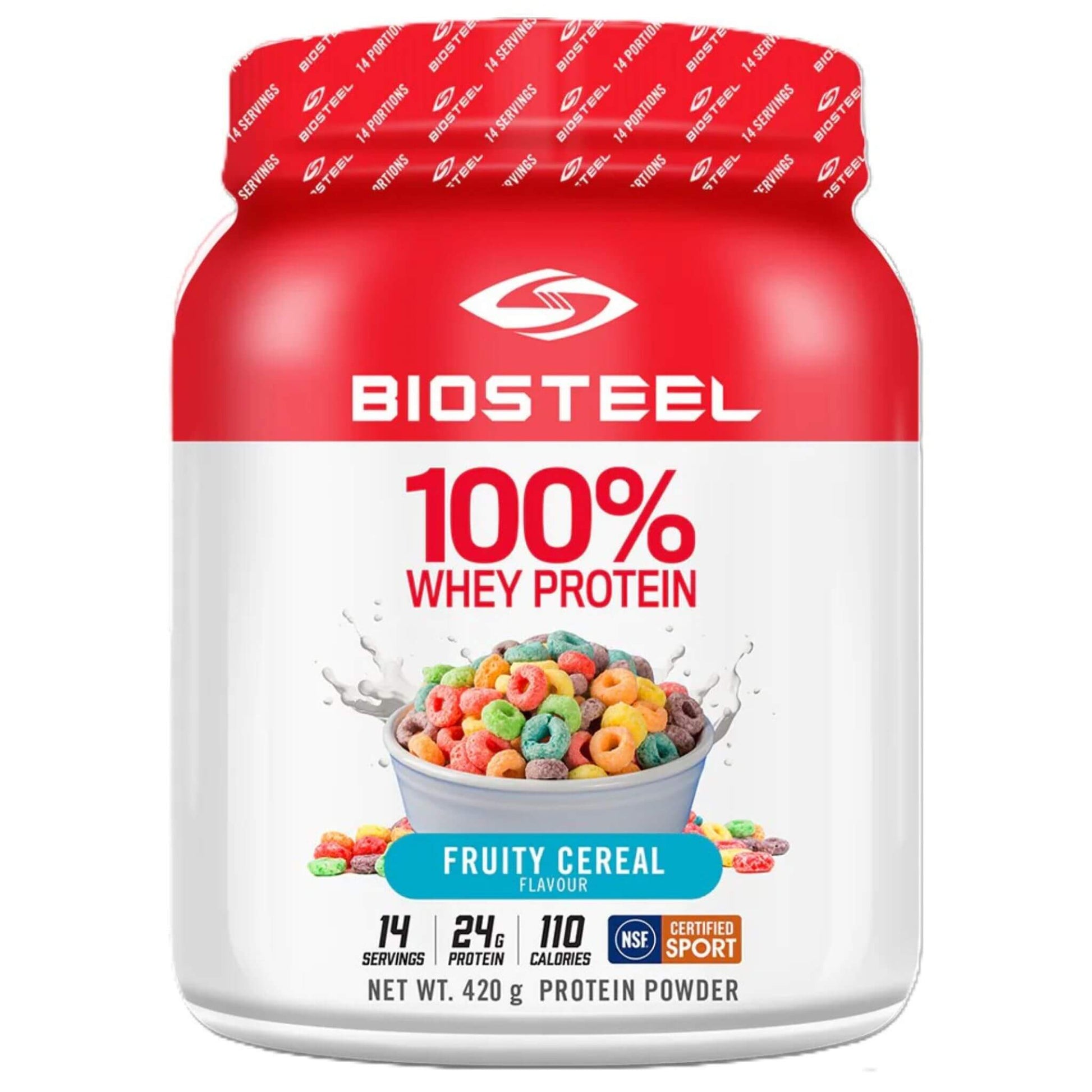 BioSteel 100% Whey Protein Fruity Cereal 420g - Post-workout Protein With Enhanced Absorption, Easy to Digest, Rbgh Hormone Free