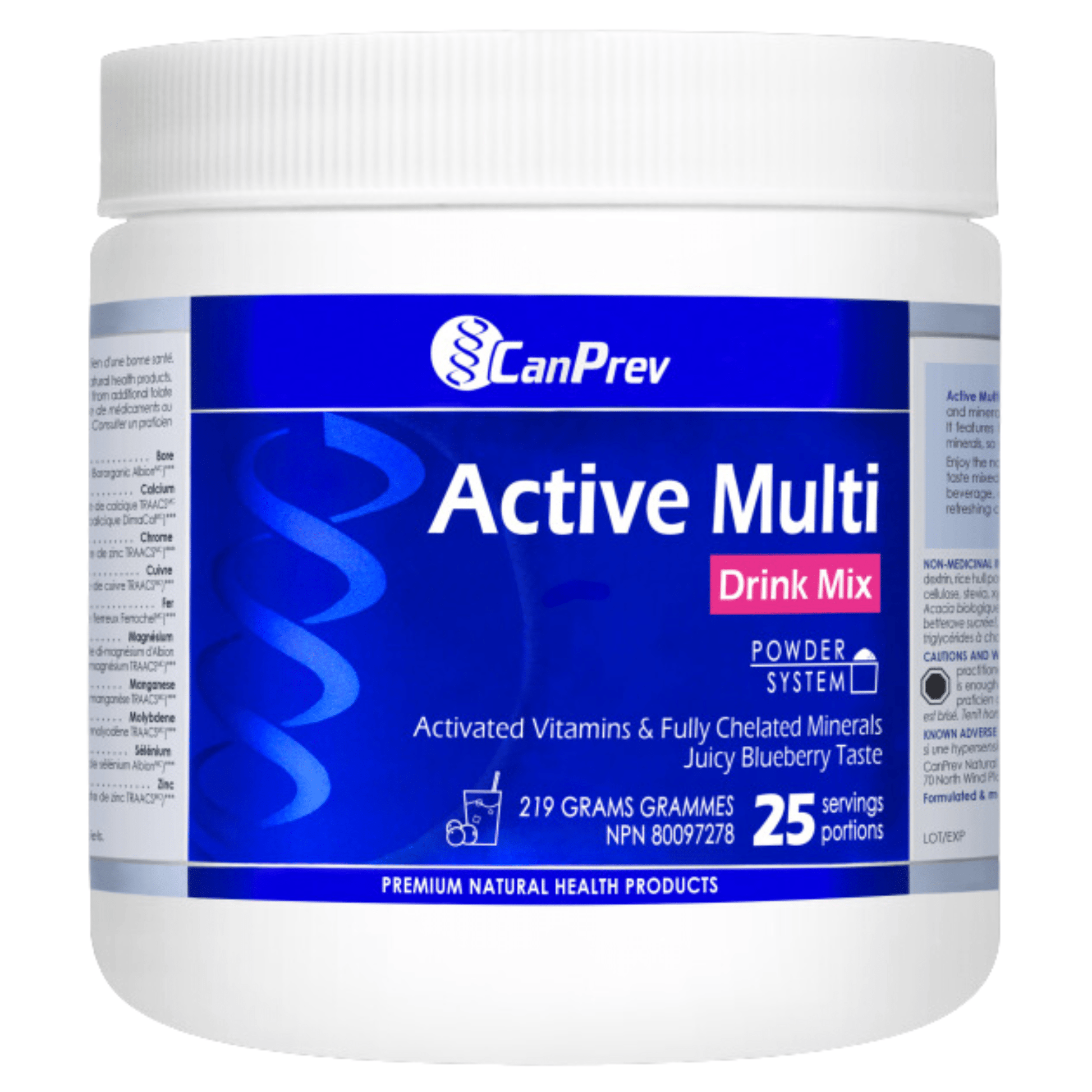 CanPrev Active Multi Drink Powder Mix Blueberry 219g