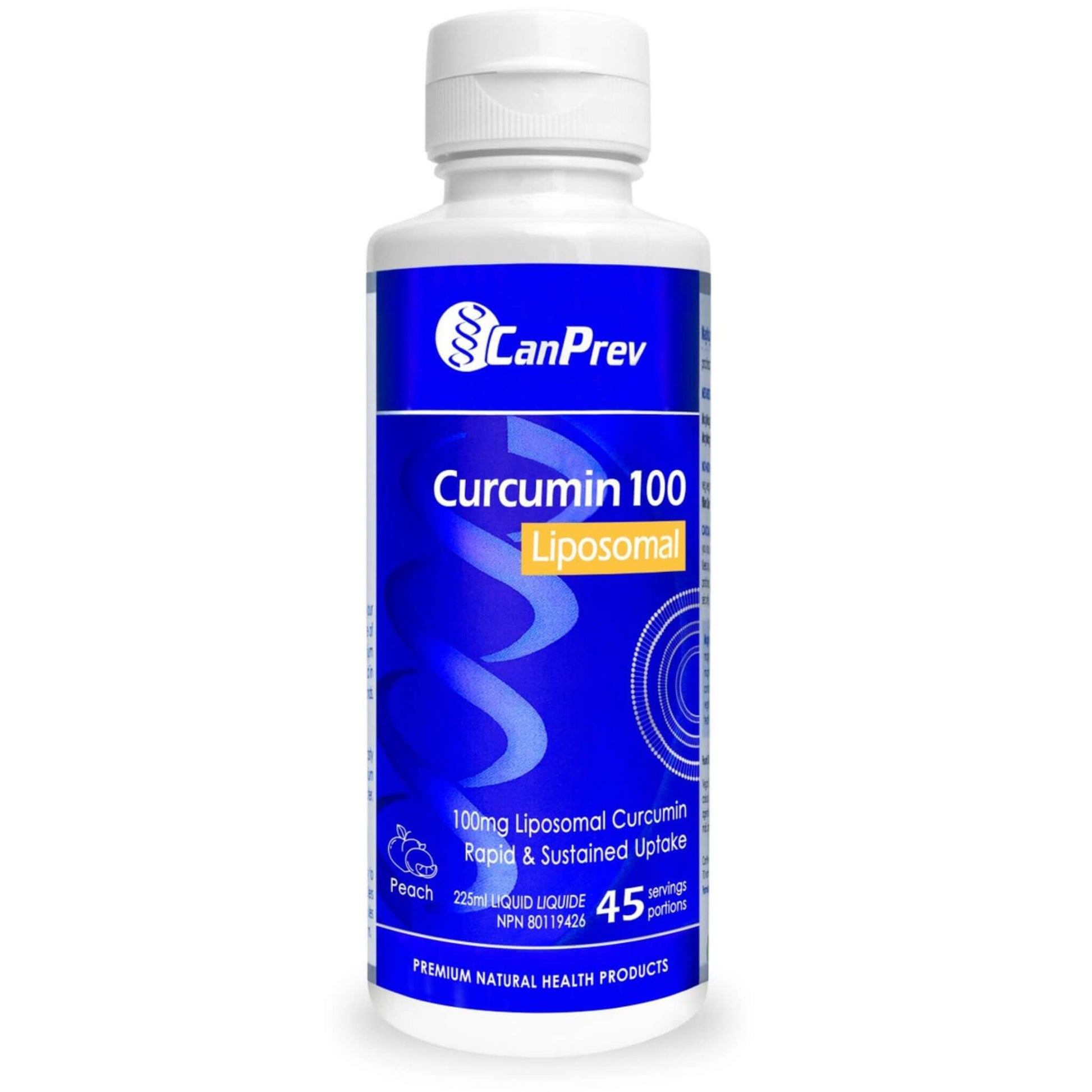Canprev Liposomal Curcumin 100 Peach 225ml