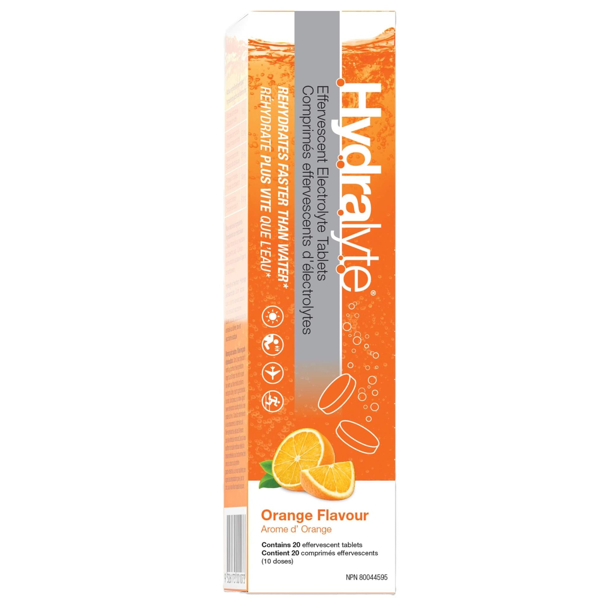 Hydralyte Effervescent Tablets Orange 20 Tablets - Helps Achieve Rapid Rehydration, Orange Electrolyte With Science Backed Formula, Contains All-Natural Ingredients, Perfect For Bachelorette Parties