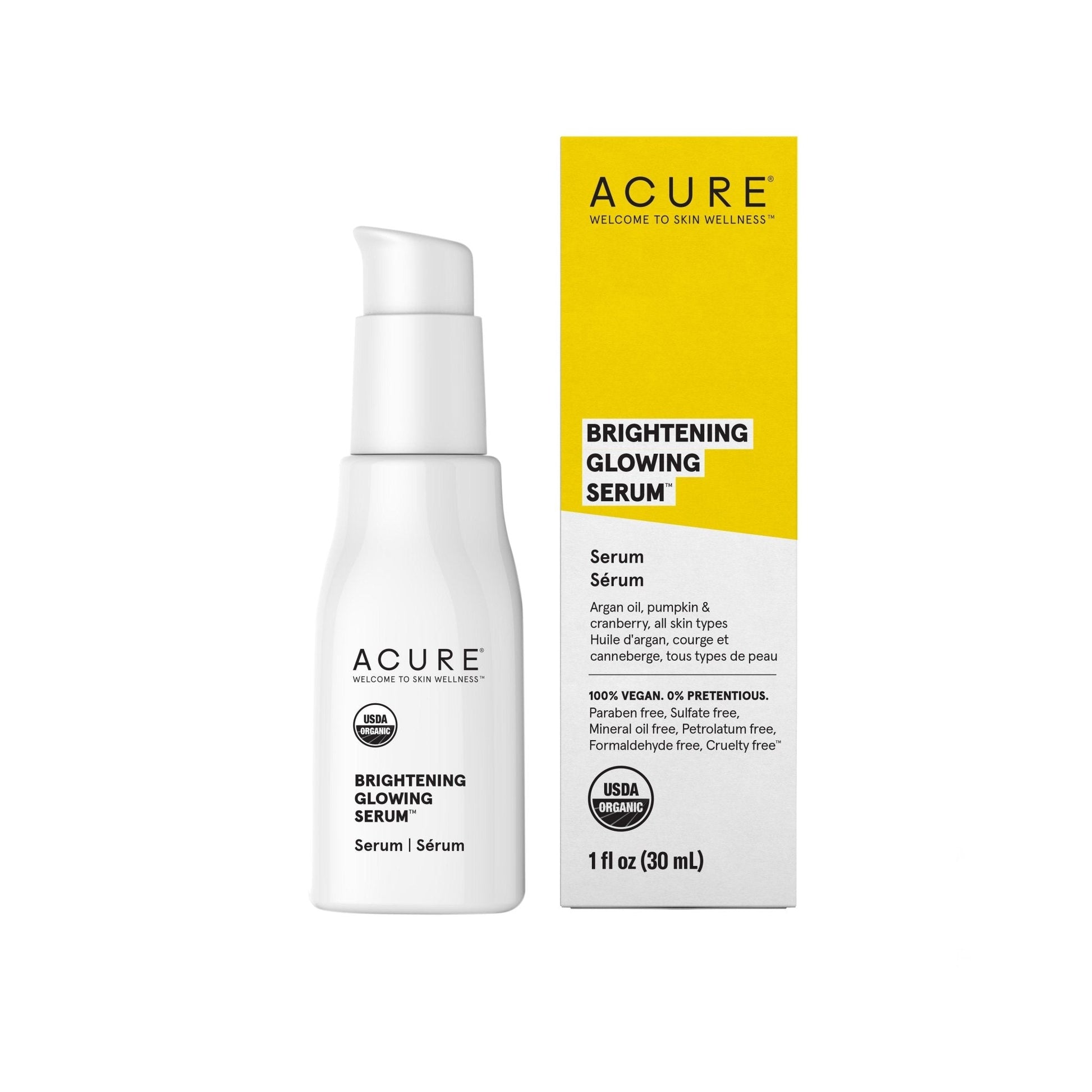 Acure Brightening Glowing Serum 30ml