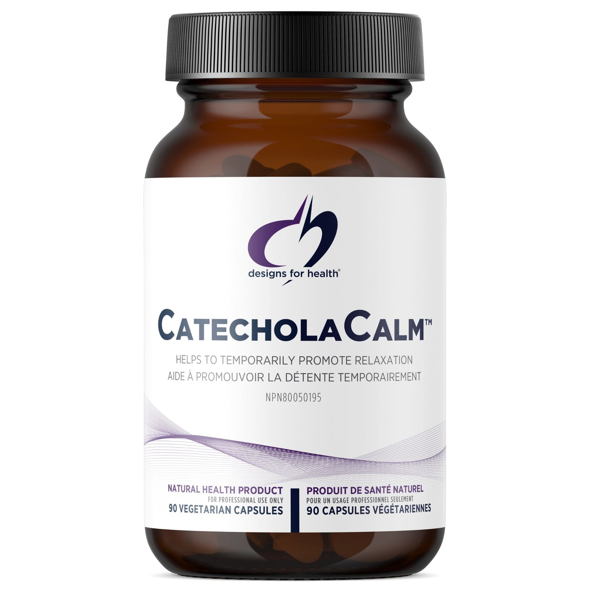 Designs for Health CatecholaCalm™  90 Capsules - Support Healthy Catecholamine Metabolism With Adaptogenic Herbs And Nutrients, Help Maintain Normal Mood And Promote Calm And Relaxation, Help Manage Occasional Stress
