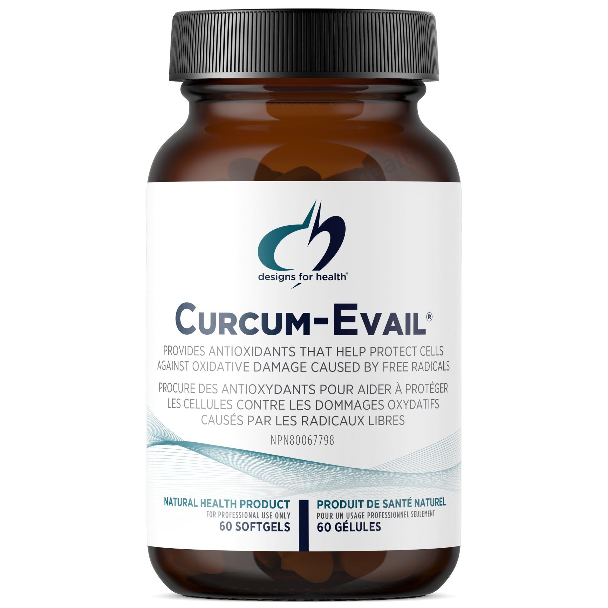 Designs for Health Curcum-Evail 60 Softgels - Supports Improved Curcumin Absorption, Enhanced Absorption Without Potentially Harmful Surfactants, Supports Healthy Response To Oxidative Stress And Normal Inflammatory Response Within The Body