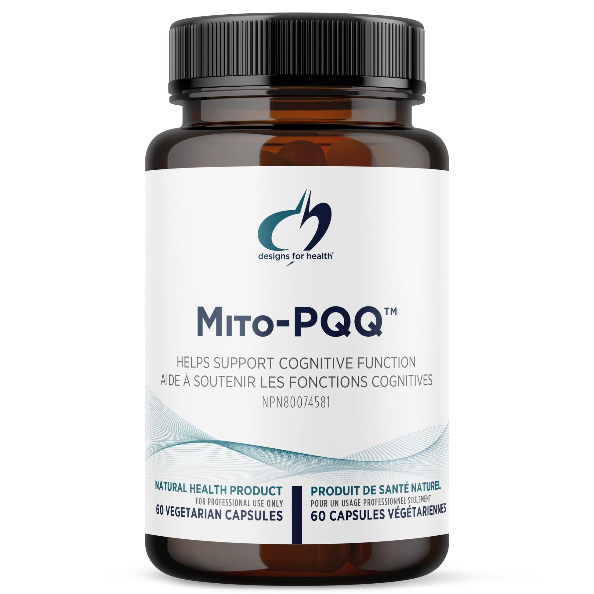 Designs for Health Mito-PQQ™ 60 Capsules - Helps Support Cognitive Functions, Promotes Energy Production, Support Healthy Stress Response And Healthy Aging, Promotes Mitochondrial Energy Production