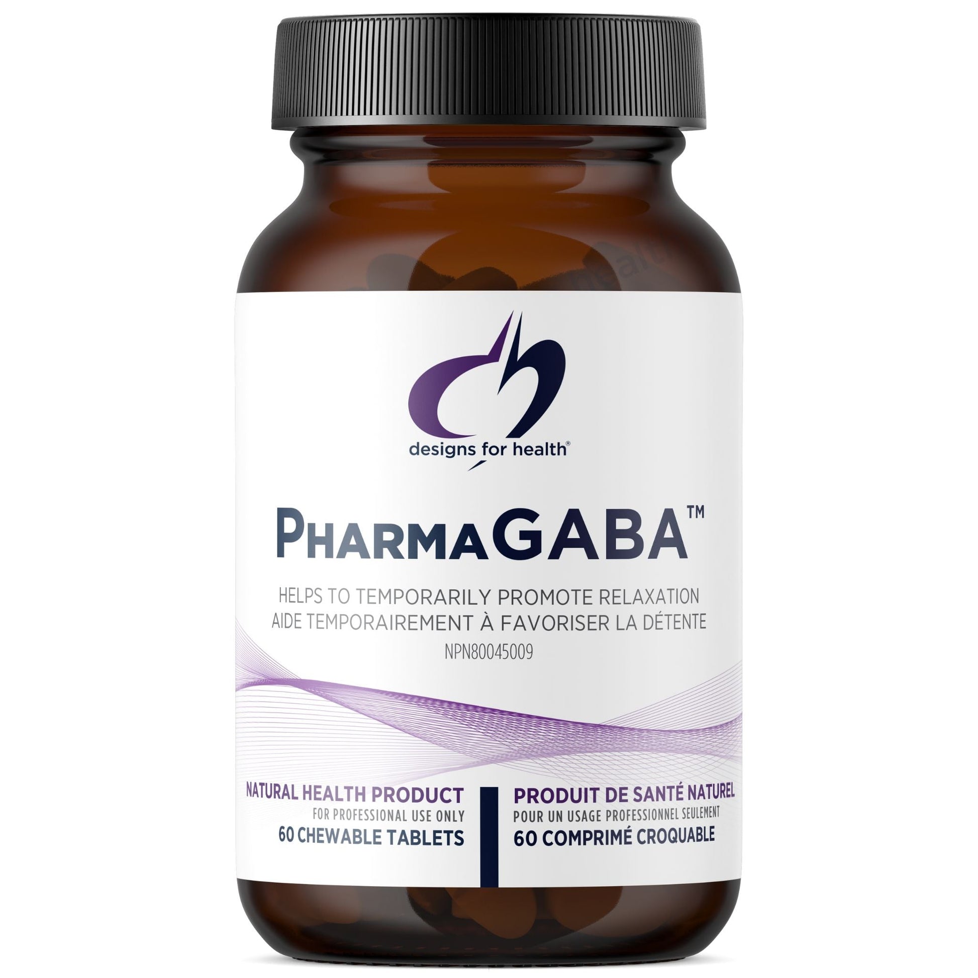 Designs for Health PharmaGABA  60 Chewable Tablets - Support Healthy Mood And Sleep, Rapid Absorption Which Could Be Helpful In Acutely Stressful Situations, Helping In Occasional Stress And Anxiety