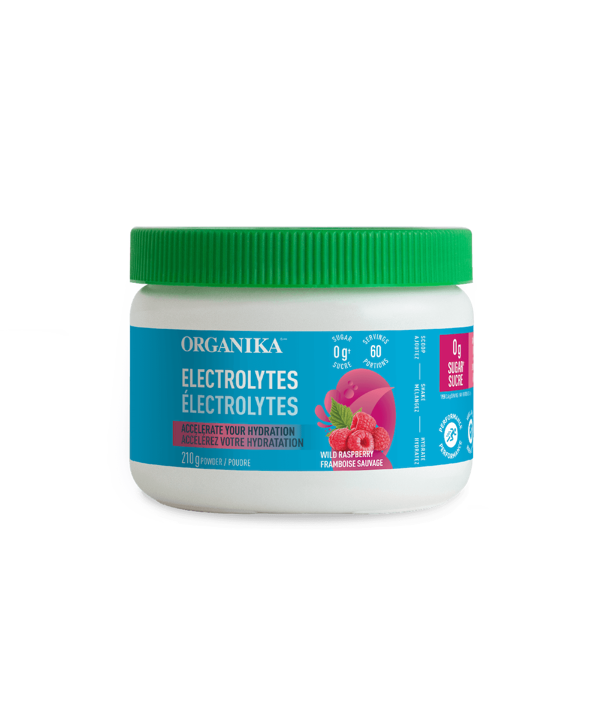 Organika Electrolytes Wild Raspberry 210g