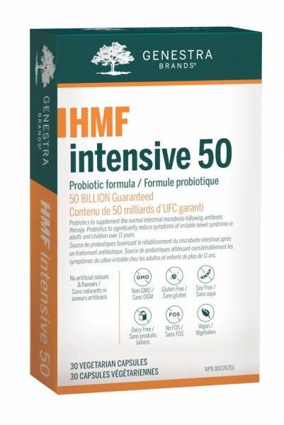 Genestra Brands HMF Intensive - 50 Probiotic Formula (30 Capsules) - Nature's Source Inc
