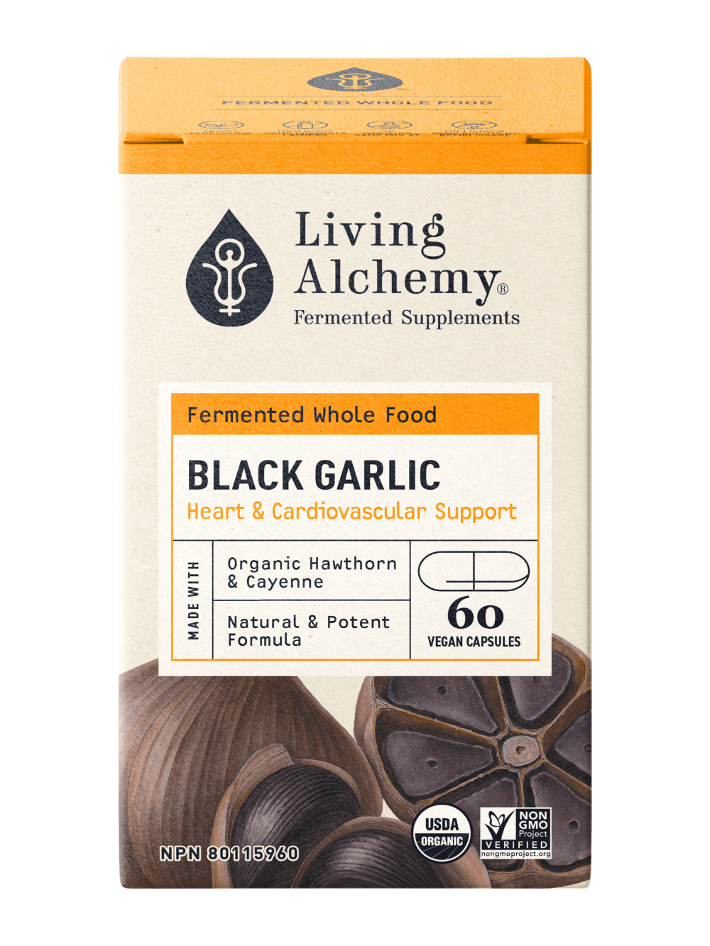 Living Alchemy Black Garlic Alive 60 Caspules