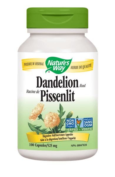 Nature's Way Dandelion Root 525mg 100 Veg - Caps - Nature's Source Inc
