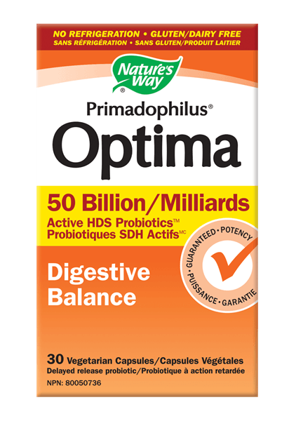 Nature's Way Fortify Optima Digestive Balance 50 Billion Probiotic - 30 Capsules - Nature's Source Inc
