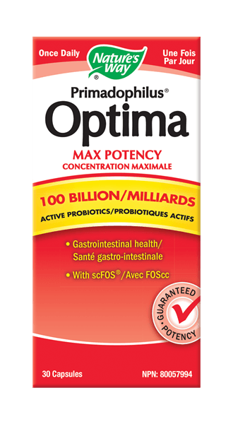Nature's Way Primadophilus Optima 100 Billion 30vc - Nature's Source Inc