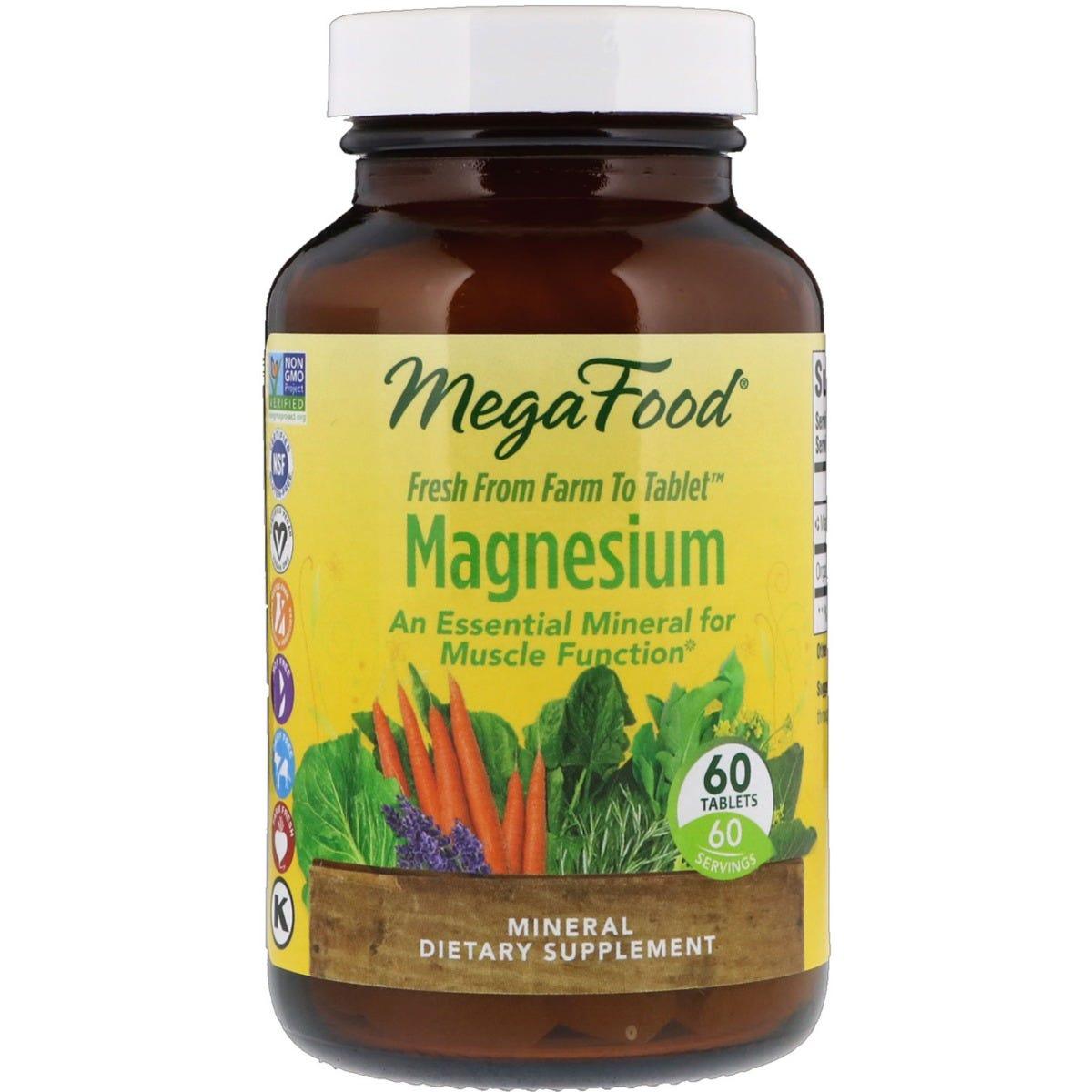 MegaFood Magnesium - 60 Tablets - Nature's Source Inc