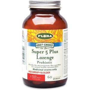 Flora Super 5 Plus Probiotic - 60 Lozenges - Nature's Source Inc