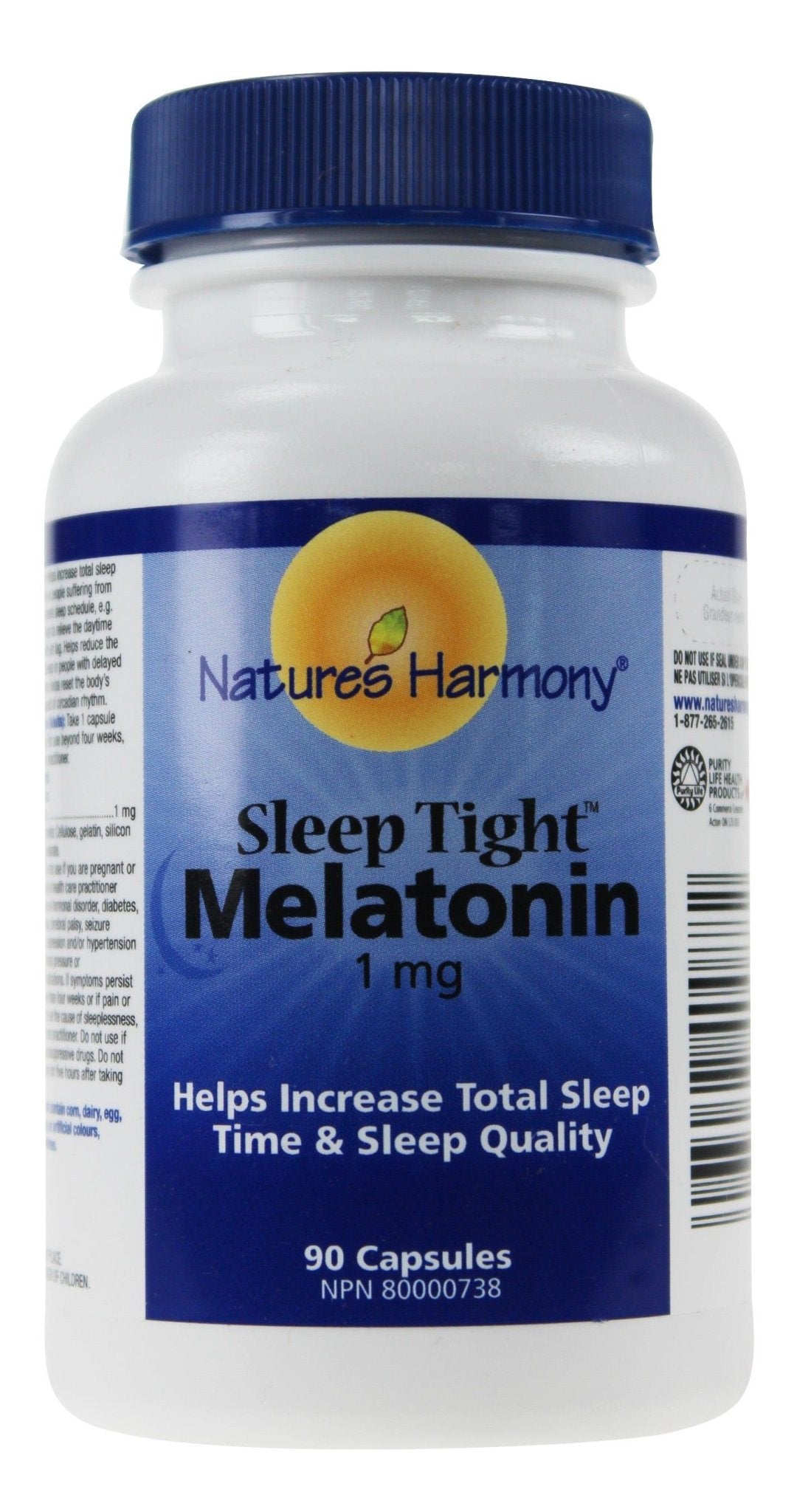 Nature's Harmony Melatonin 1 mg 90 Tablet - Nature's Source Inc